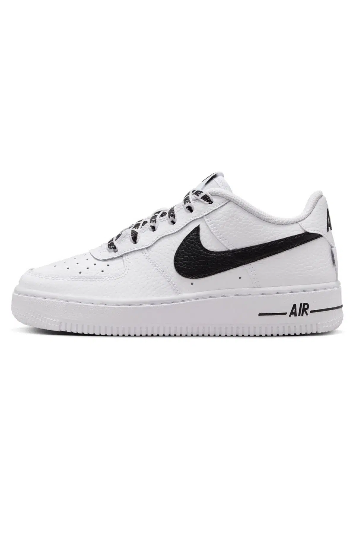 Nike Air Force 1 Low JS AF1 Leather Unisex Sneaker Hakiki Deri Günlük Spor Ayakkabı Beyaz