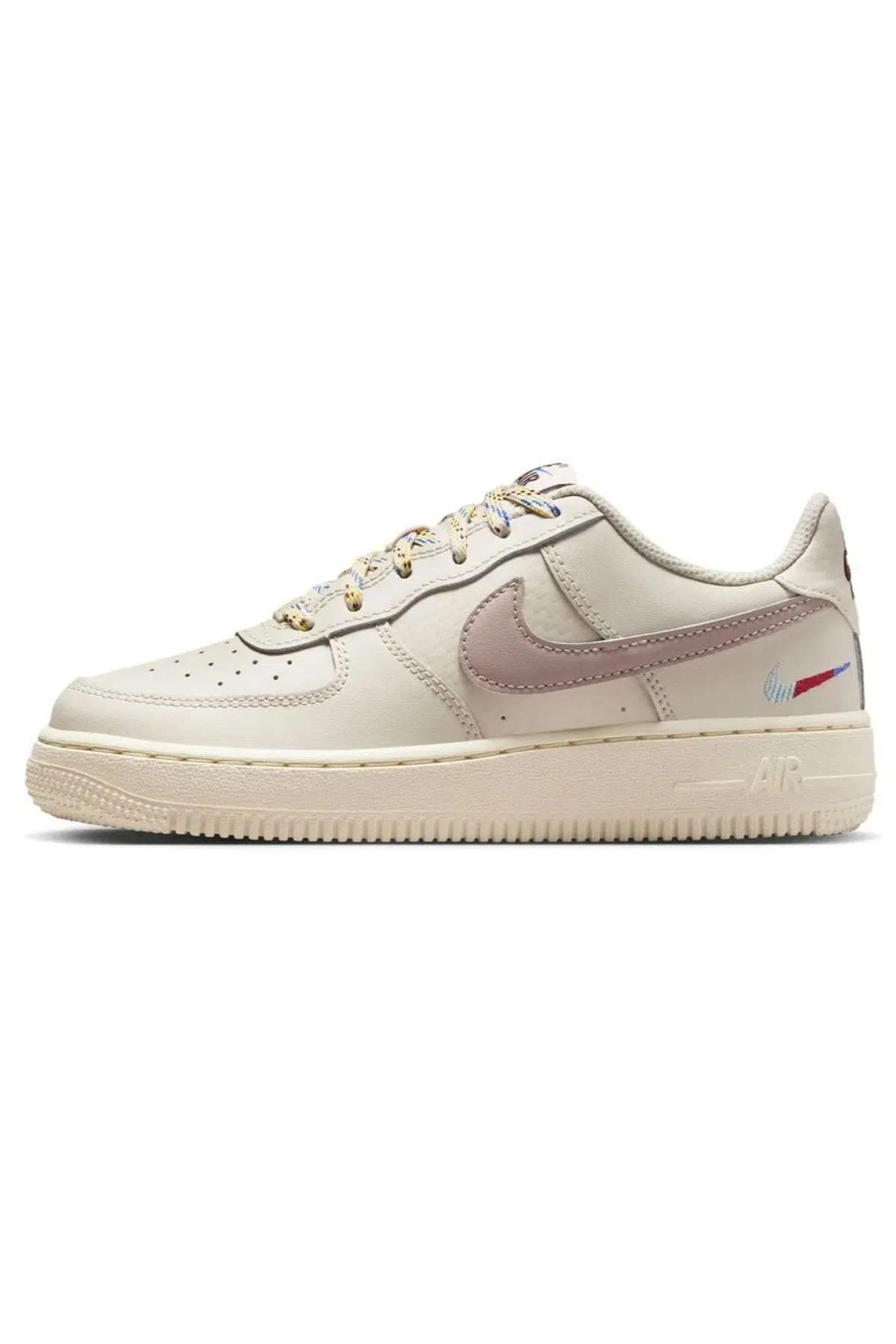 Nike Air Force 1 LV8 1 AF1 Unisex Leather Sneaker Hakiki Deri Günlük Spor Ayakkabı Krem