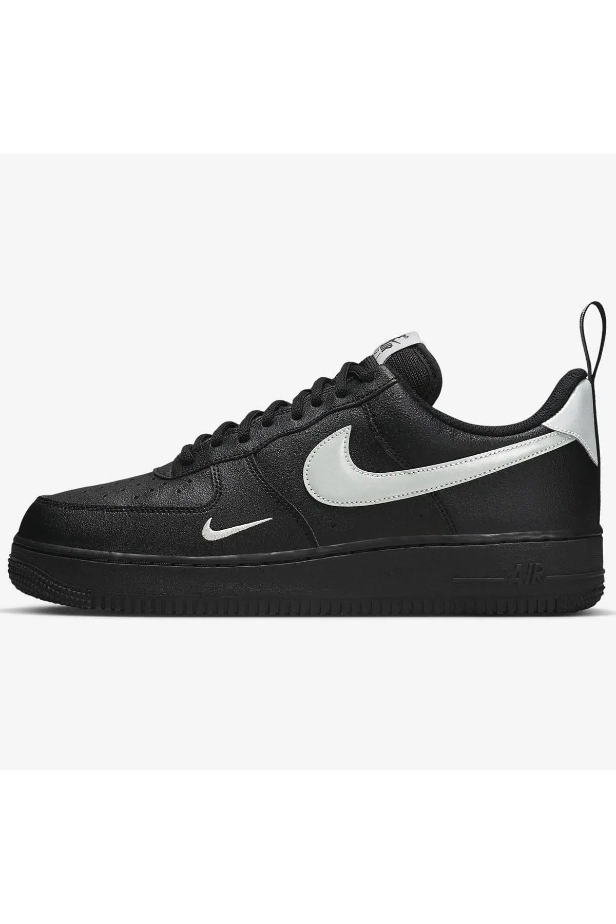 Nike Air Force 1 '07 LV8 Utility Leather Sneaker Black Unisex Hakiki Deri Günlük Spor Ayakkabı Siyah