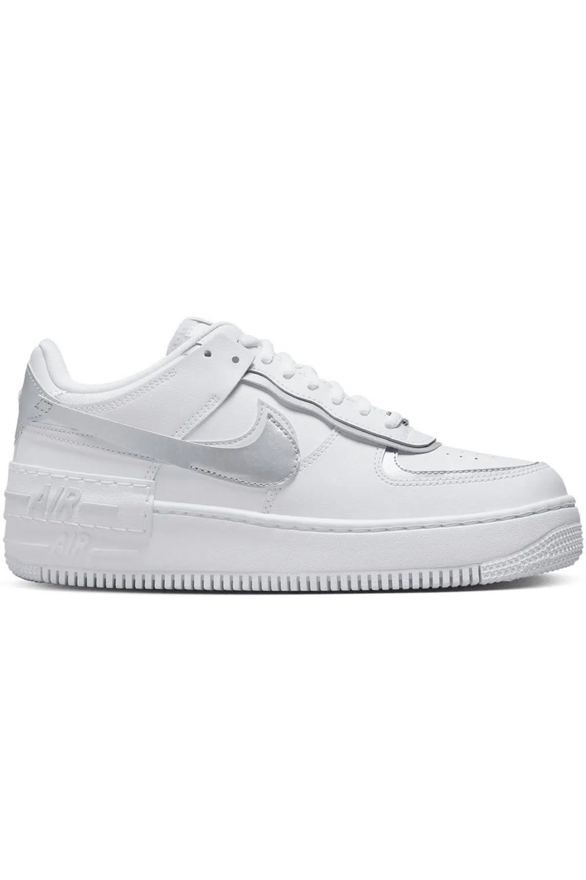 Nike Air Force 1 Shadow Phantom Sneaker Unisex Hakiki Deri Günlük Spor Ayakkabı Beyaz Taban 4cm