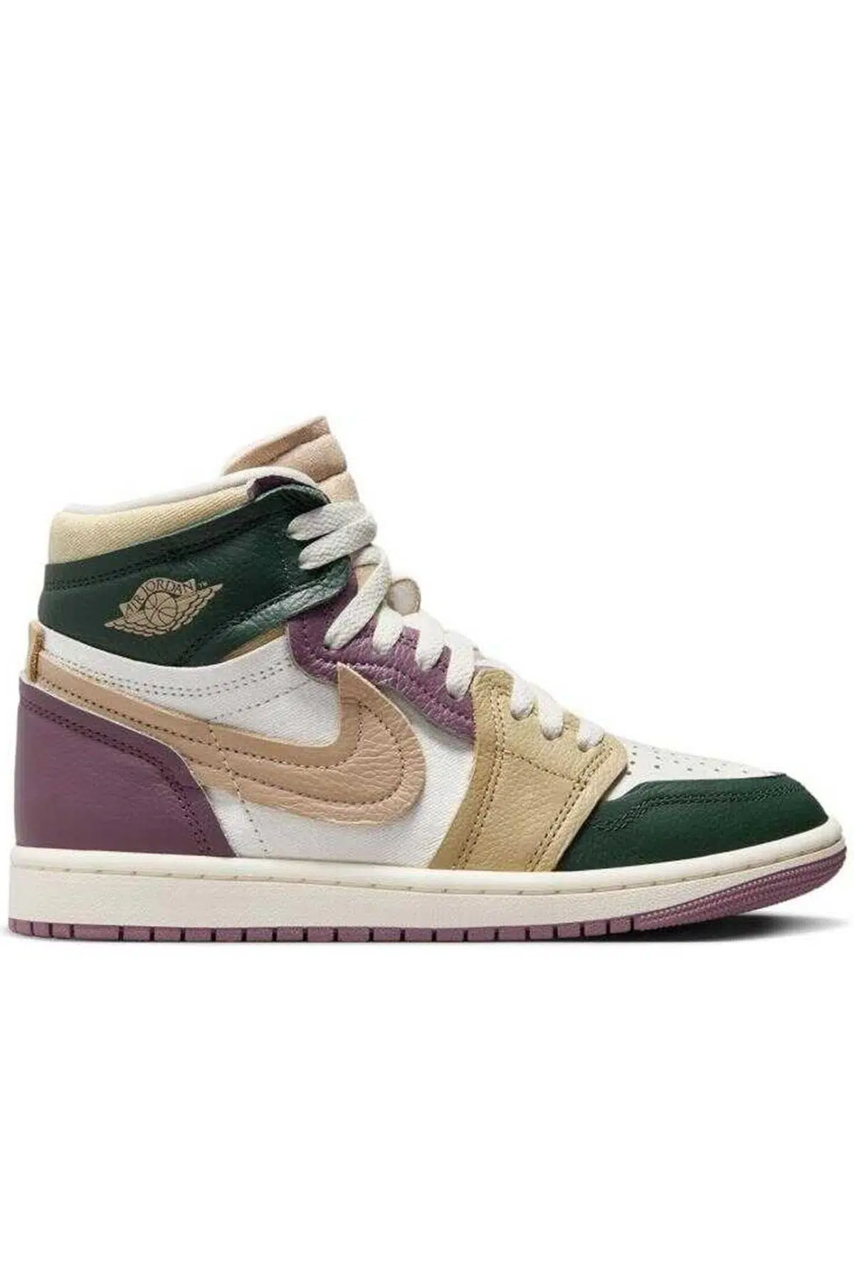 Nike Air Jordan 1 High Method Of Make Unisex Sneaker Hakiki Deri Bilekli Günlük Spor Ayakkabı Yeşil