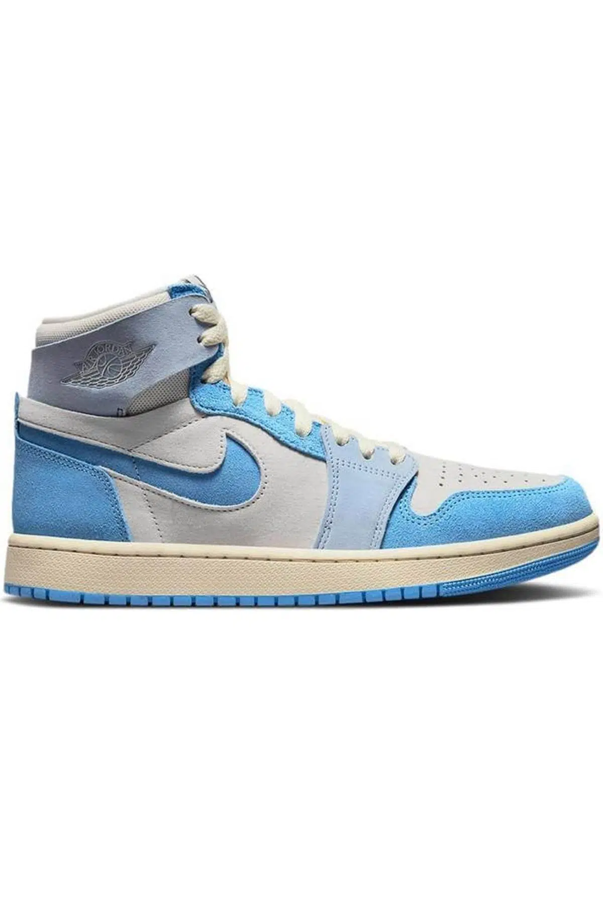 Nike Air Jordan 1 ZM Air CMFT 2 Leather Unisex Sneaker Hakiki Deri Bilekli Spor Ayakkabı Mavi