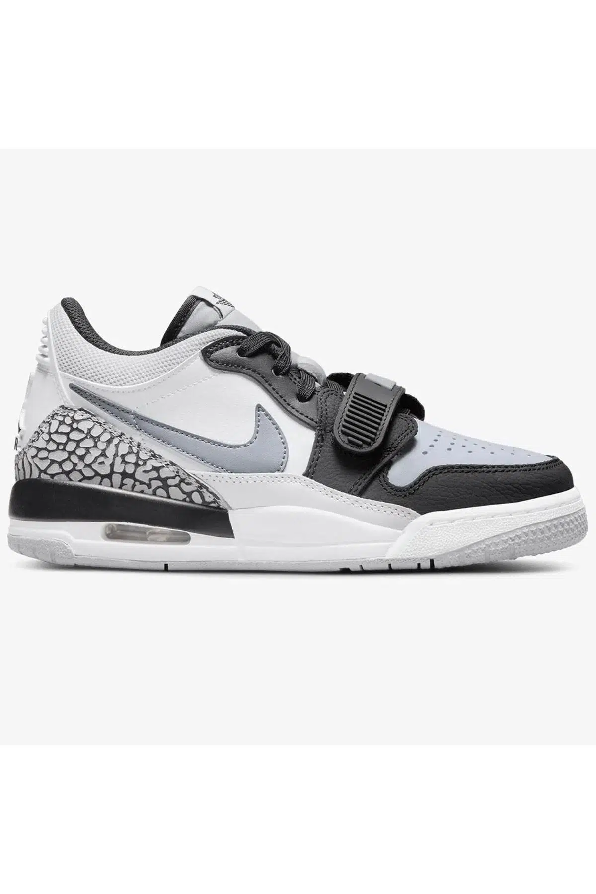 Nike Air Jordan Legacy 312 Low Leather Sneaker Unisex Hakiki Deri Siyah Gri Beyaz Günlük Spor Ayakkabı
