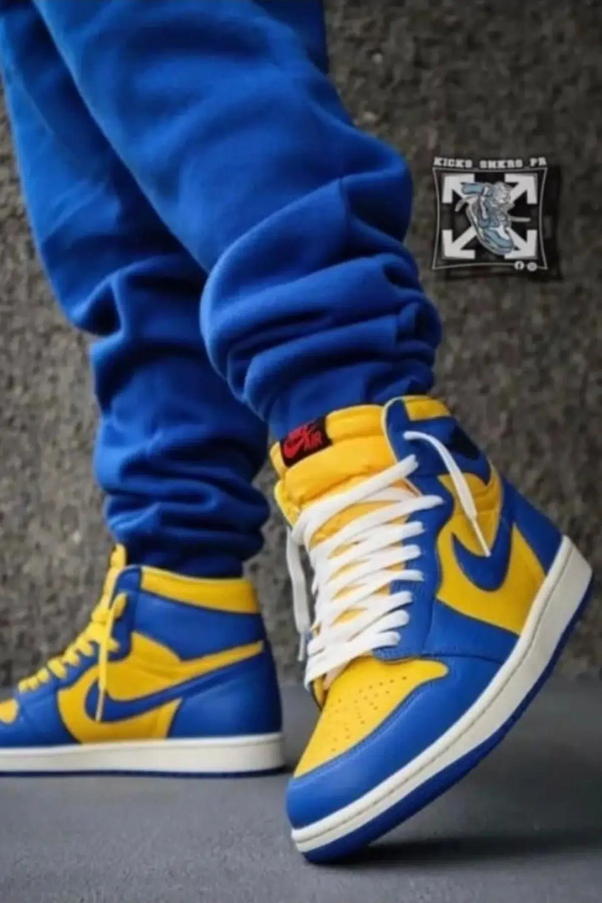 Nike Air Jordan 1 MİD Retro Unisex Sneaker Hakiki Deri Bilekli Spor Ayakkabı Sarı Lacivert