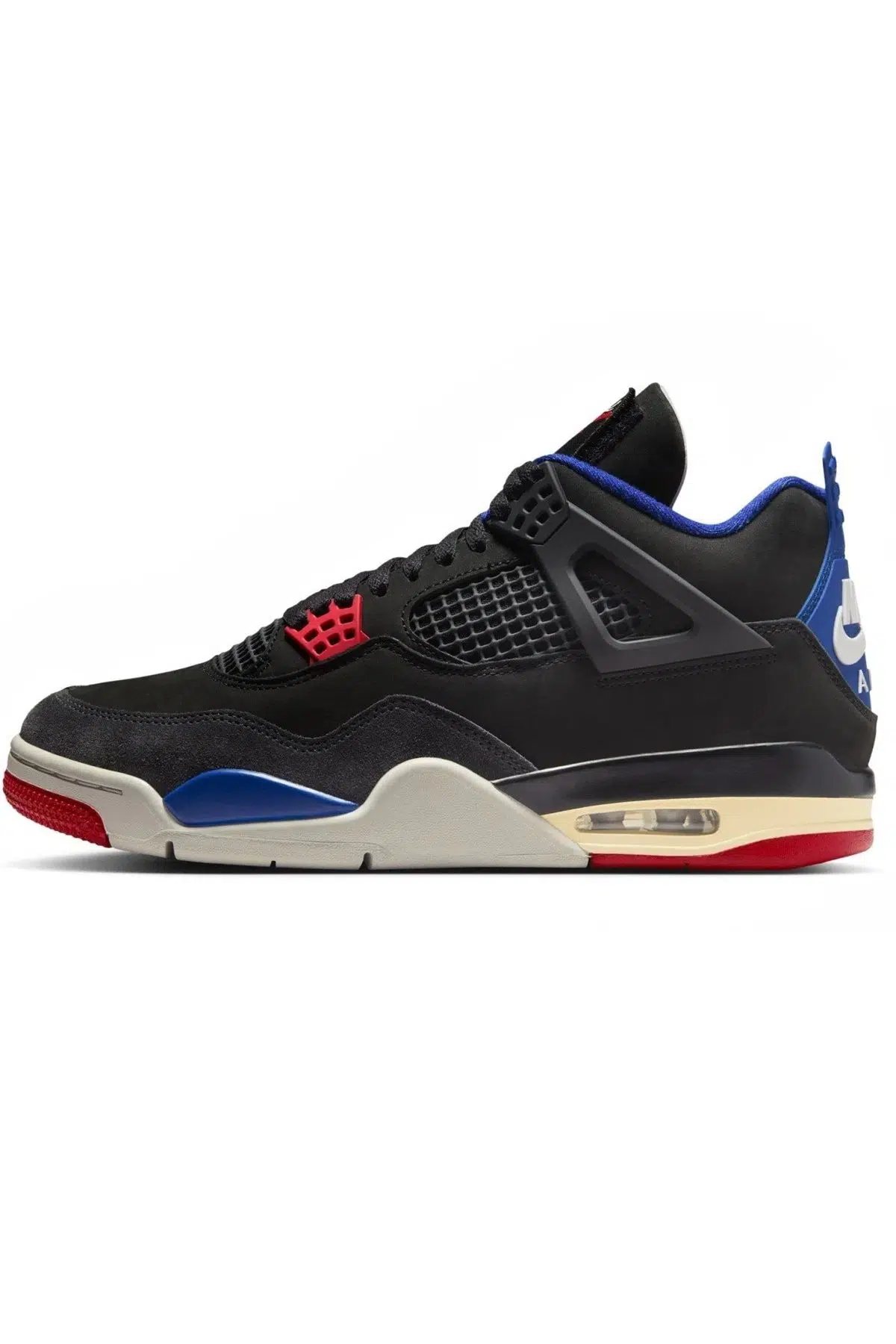 Nike Air Jordan 4'Rare Air' Retro Leather Mens Sneaker Hakiki Deri Erkek Günlük Spor Ayakkabı Siyah
