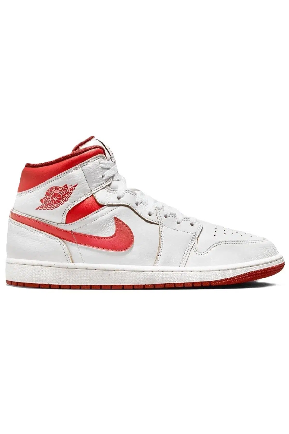 Nike Air Jordan Mid SE Leather Mens Sneaker Hakiki Deri Erkek Günlük Basketbol Spor Ayakkabı Beyaz