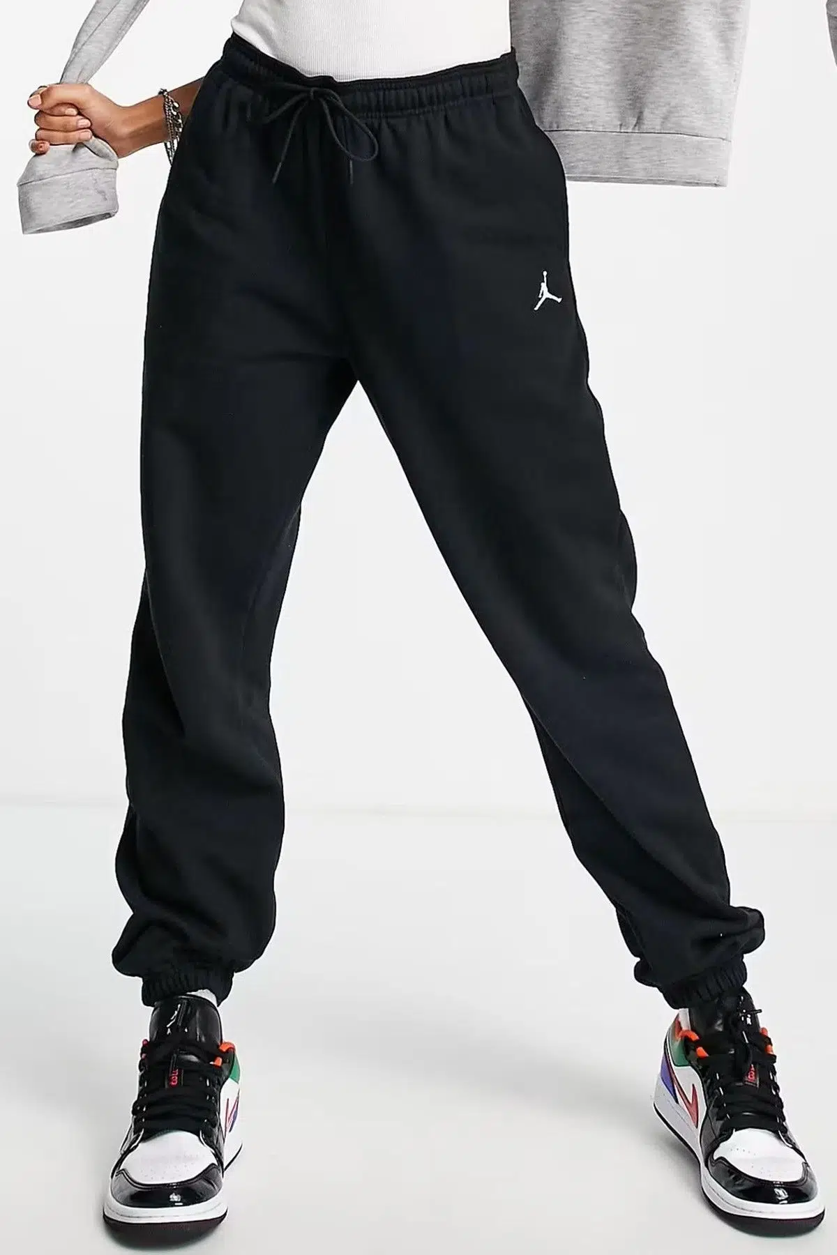 Nike Air Jordan Brooklyn Fleece Sweatpants Jogger Kadın Eşofman Altı Siyah