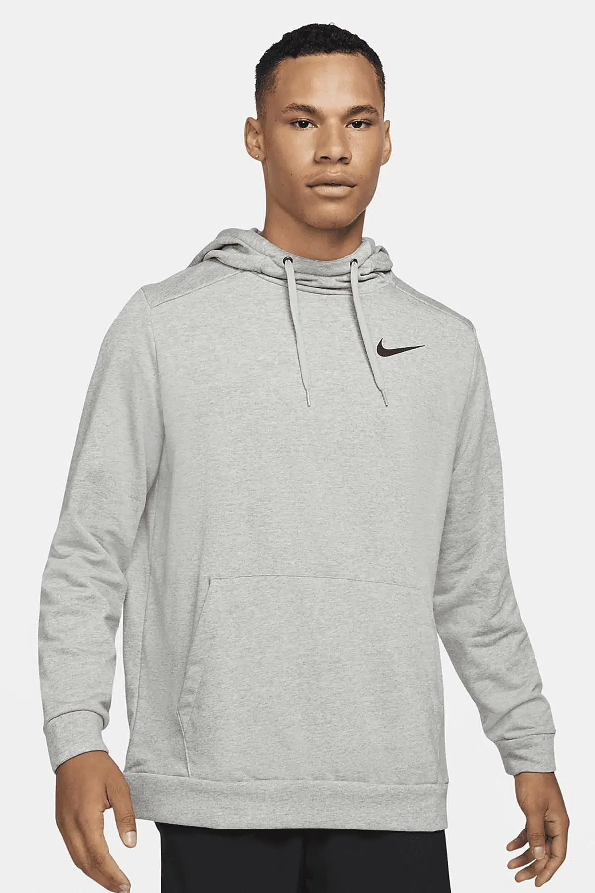 Nike Dri Fit Antreman Hoodie Gray Kapüşonlu Erkek Sweatshirt Gri