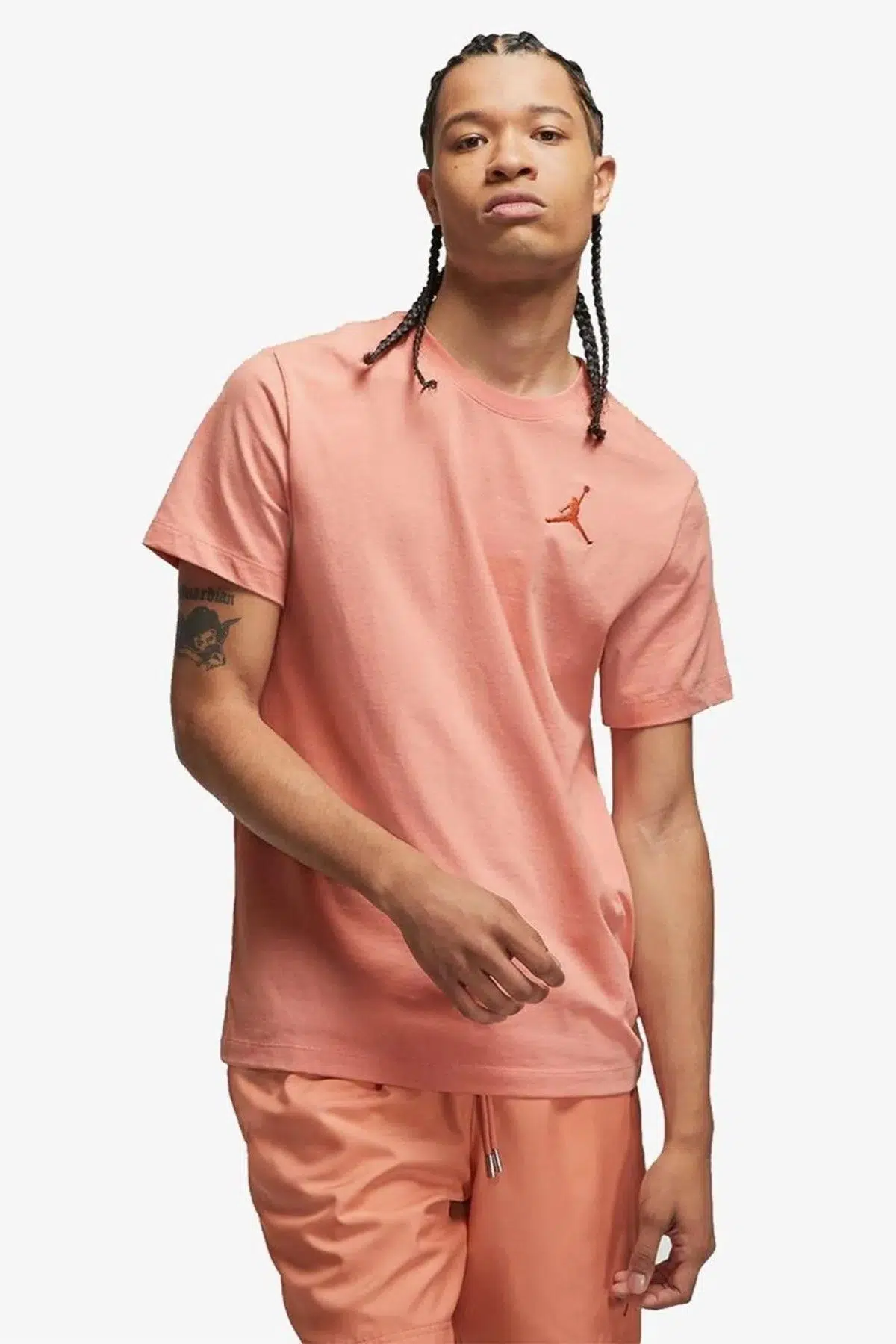 Nike Air Jordan Jumpman SS Crew Mens Erkek Günlük Tişört Turuncu
