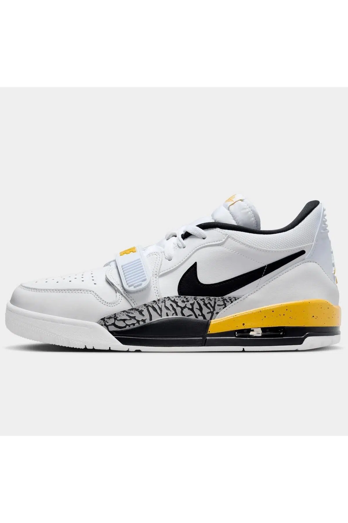Nike Air Jordan Legacy 312 Low Leather Sneaker Erkek Hakiki Deri Beyaz Sarı Gri Günlük Spor Ayakkabı