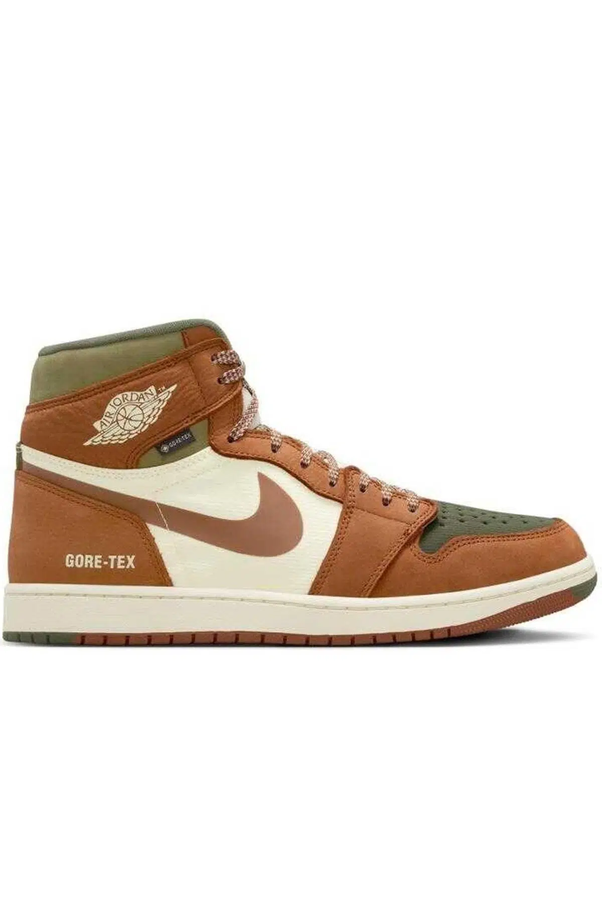 Nike Air Jordan MID Goretex Leather Sneaker Hakiki Deri Bilekli Su Geçirmez Nefes Alan Günlük Spor Ayakkabı Kahverengi