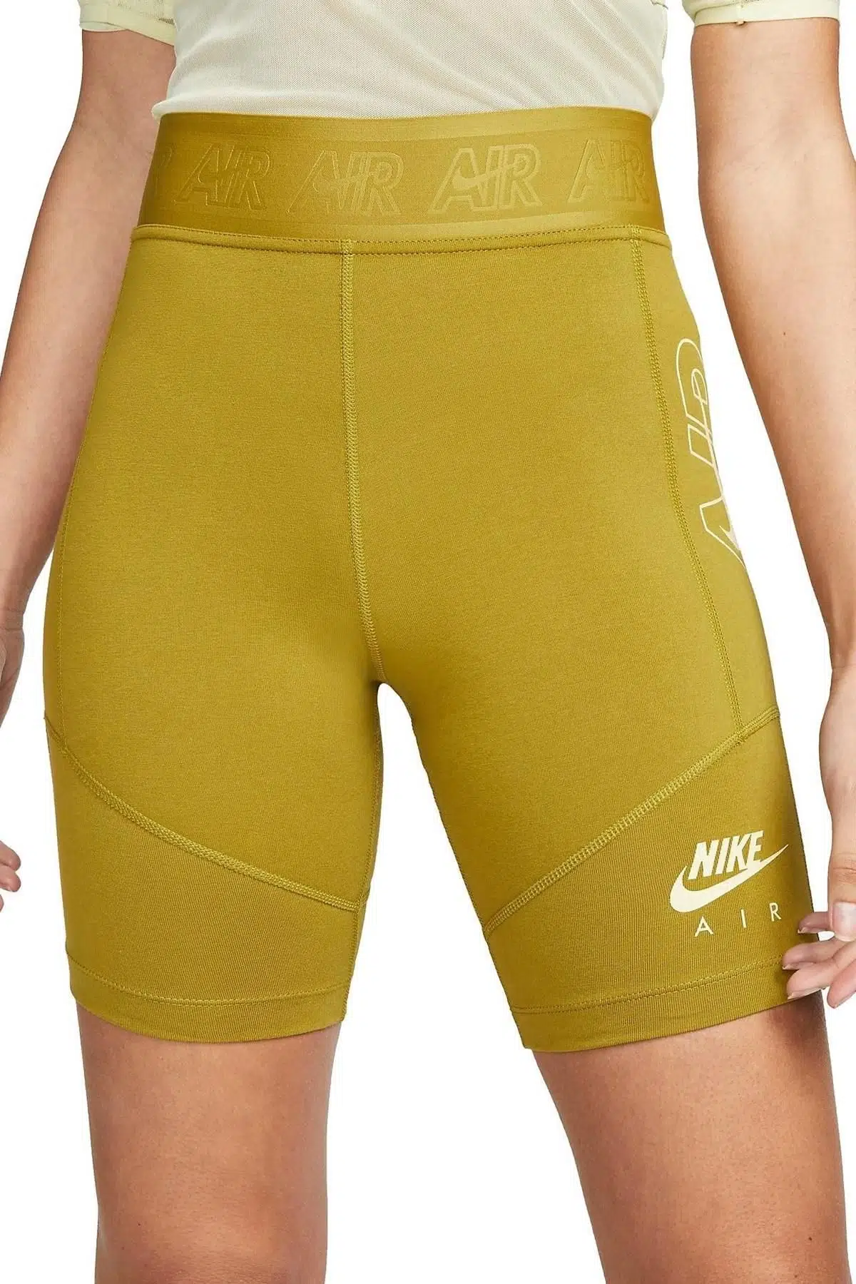 Nike Air Biker Shorts Green Pamuk Polyester Biker Tayt Şort Yeşil