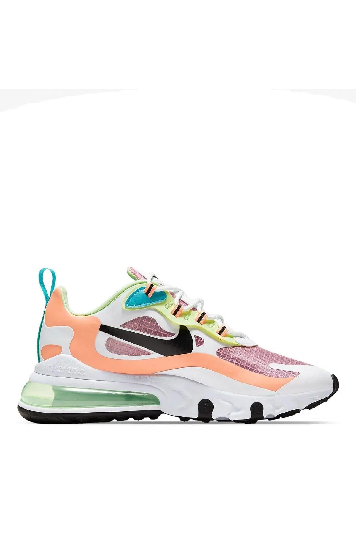 Nike Air Max W 270 React SE Beyaz Yeşil Mor Turuncu Siyah Mavi