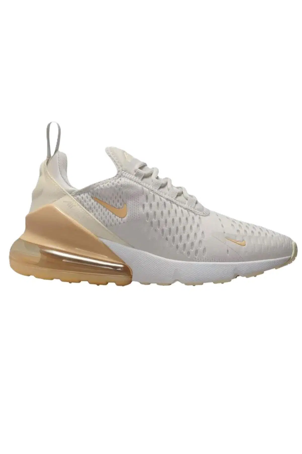 Nike Air Max 270 Womens Sneaker Kadın Günlük Spor Ayakkabı Krem 
