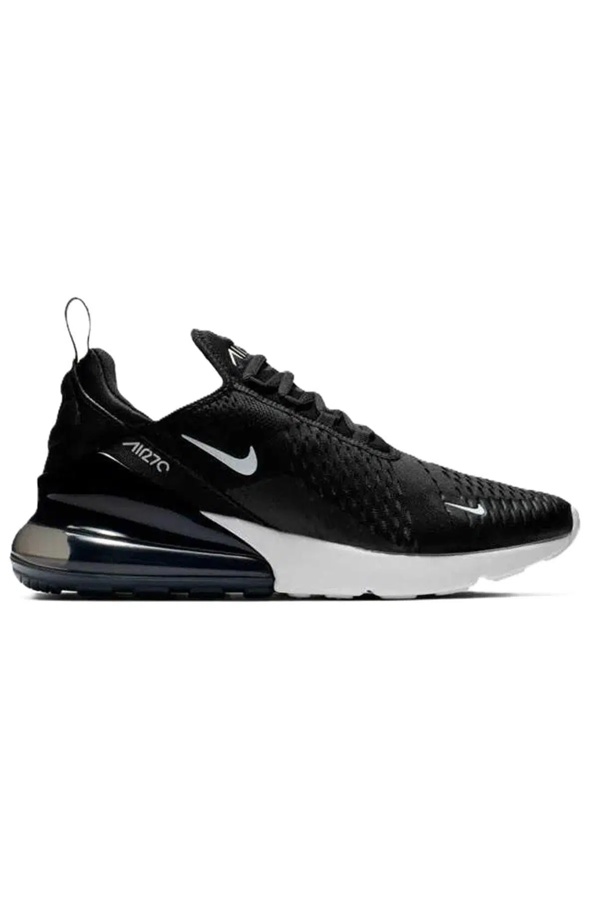 Nike Air Max 270 Unisex Sneaker Black-White Swoosh Günlük Spor Ayakkabı Siyah-Beyaz Swoosh