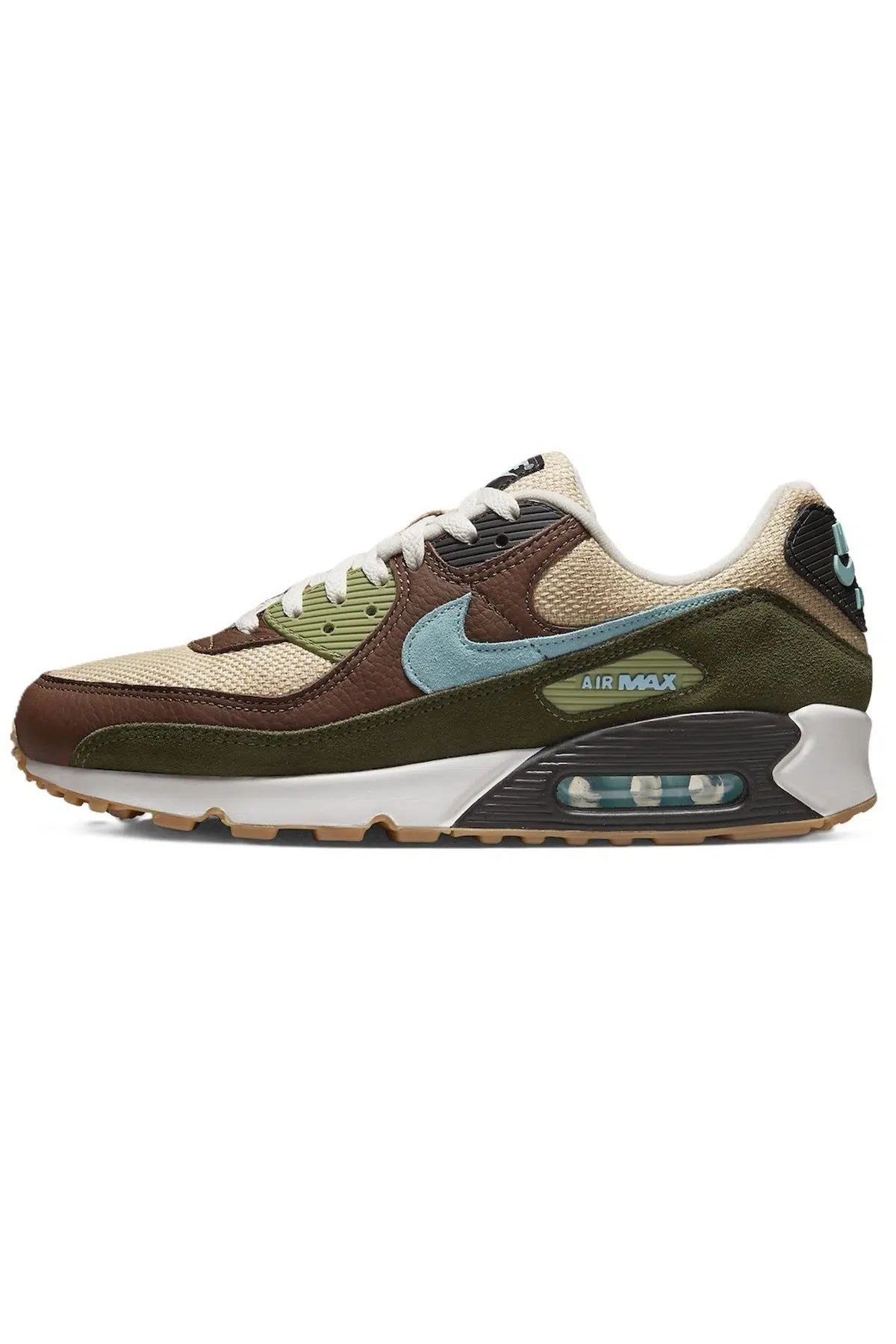 Nike Air Max 90 Leather Sneaker Green Hakiki Deri Unisex Günlük Spor Ayakkabı Yeşil