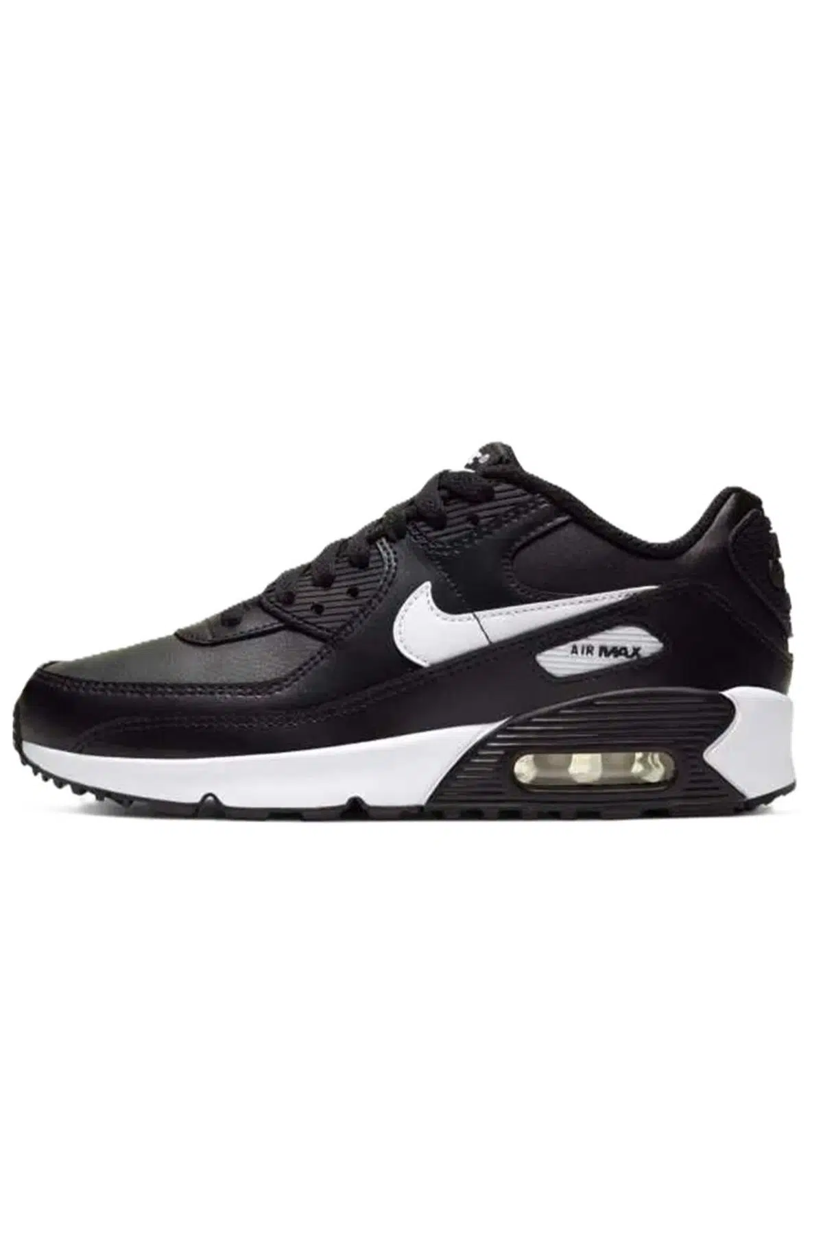 Nike Air Max 90 Leather Unisex Sneaker Hakiki Deri Günlük Ayakkabı Siyah