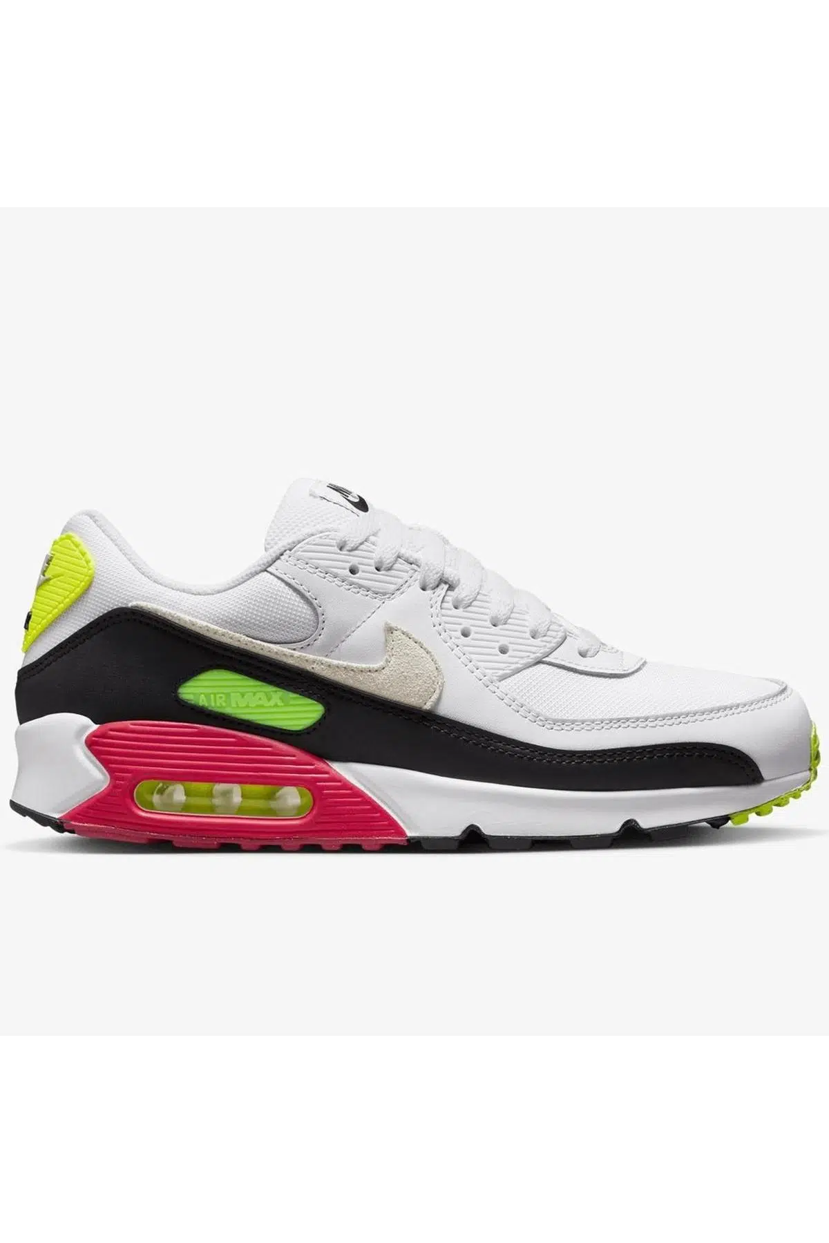 Nike Air Max 90 Leather White Sneaker Hakiki Deri Erkek Günlük Spor Ayakkabı Beyaz