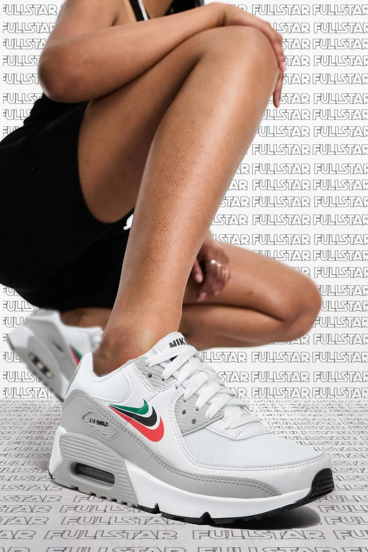 Nike Air Max 90 Triple Swoosh Unisex Sneaker White Beyaz Gri Spor Ayakkabı 