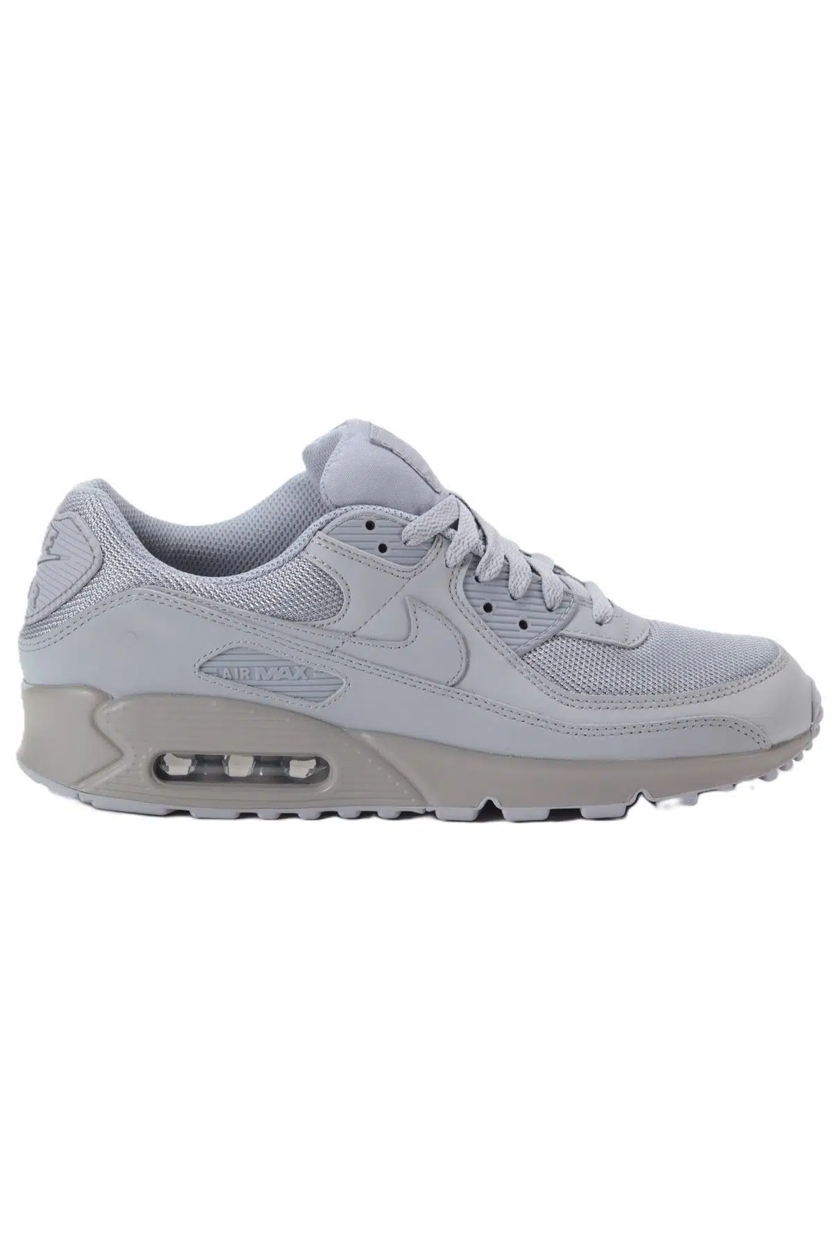 Nike Air Max 90 Unisex Leather Sneaker Hakiki Deri Günlük Spor Ayakkabı Gri