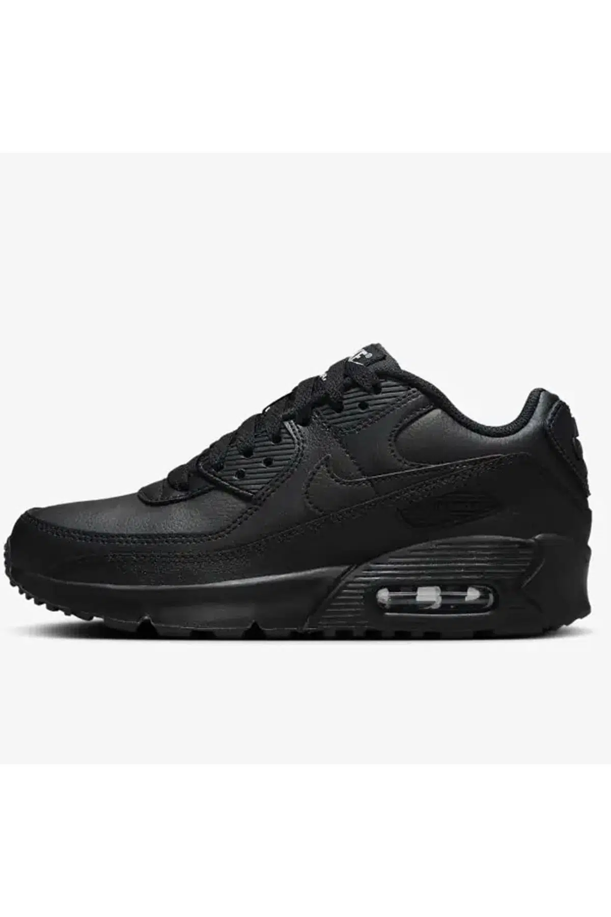 Nike Air Max 90 Unisex Leather Sneaker Hakiki Deri Günlük Spor Ayakkabı Siyah