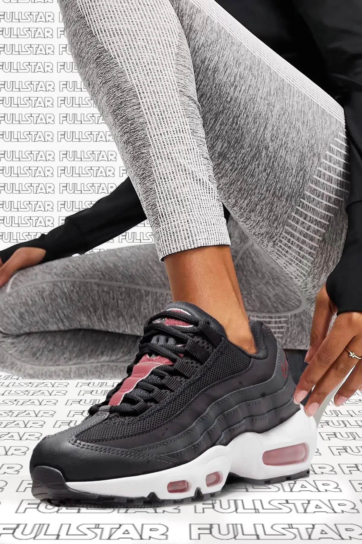 Nike Air Max 95 Recraft Reflector Sneaker Reflektörlü Günlük Kadın Spor Ayakkabı Siyah