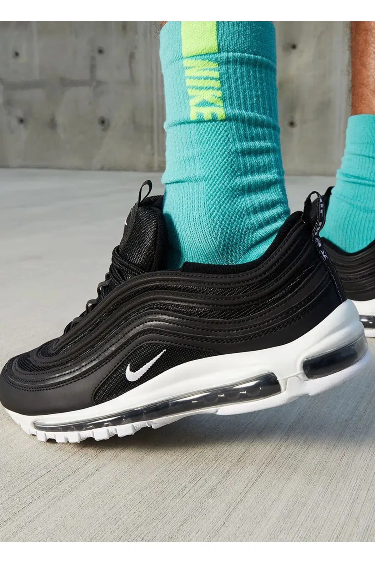 Nike Air Max 97 Unisex Sneaker Black Reflektörlü Unisex Günlük Spor Ayakkabı Siyah