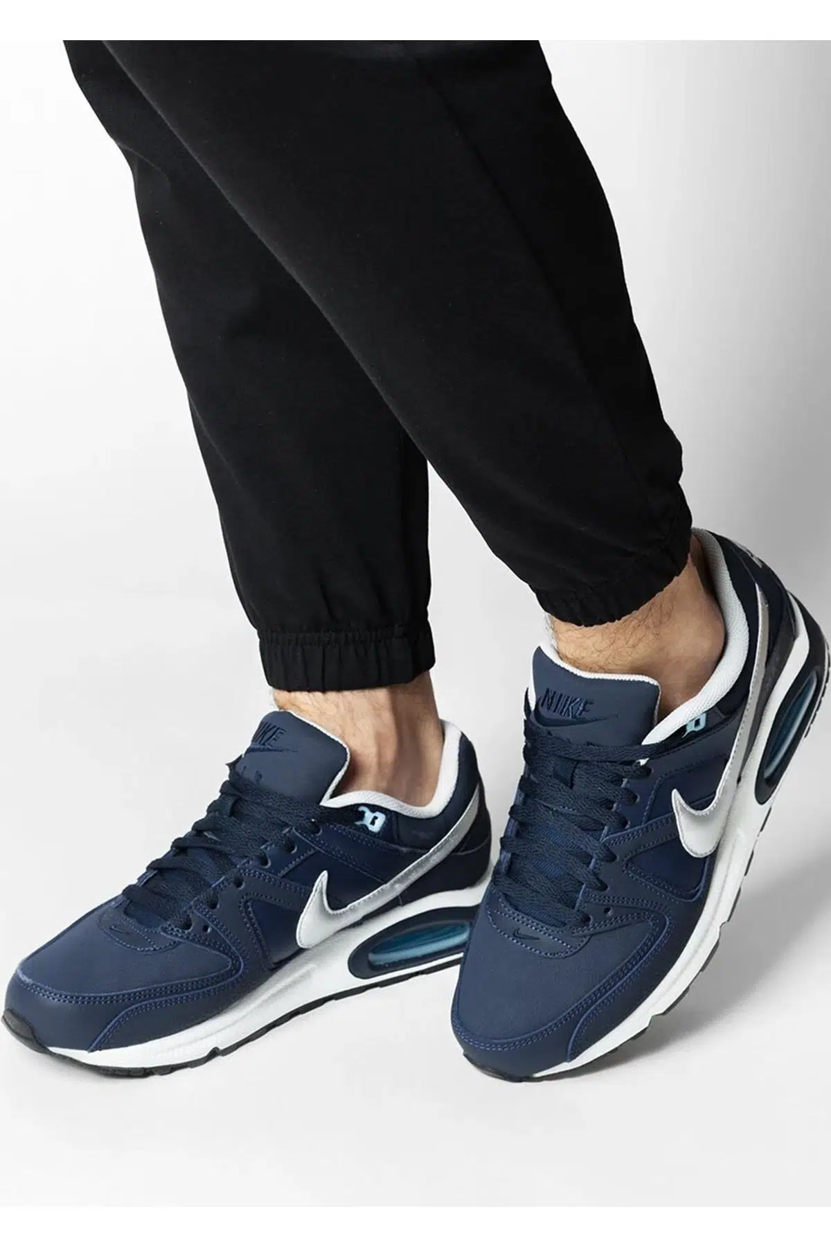 Nike Air Max Command Leather Dark Blue Sneaker Hakiki Deri Erkek Günlük Spor Ayakkabı Lacivert