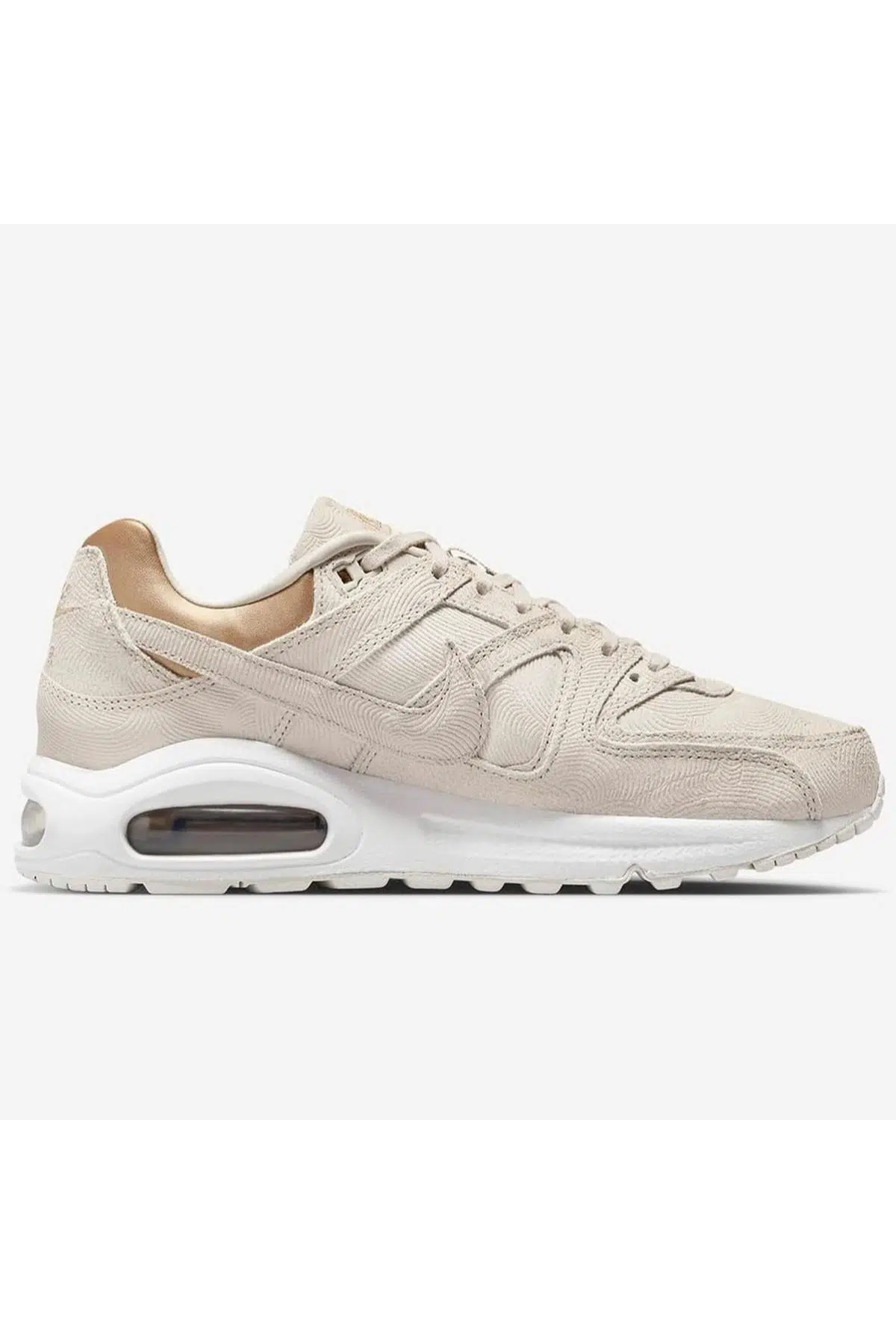 Nike Air Max Command Premium Leather Sneakar Hakiki Deri Günlük Spor Ayakkabı Krem