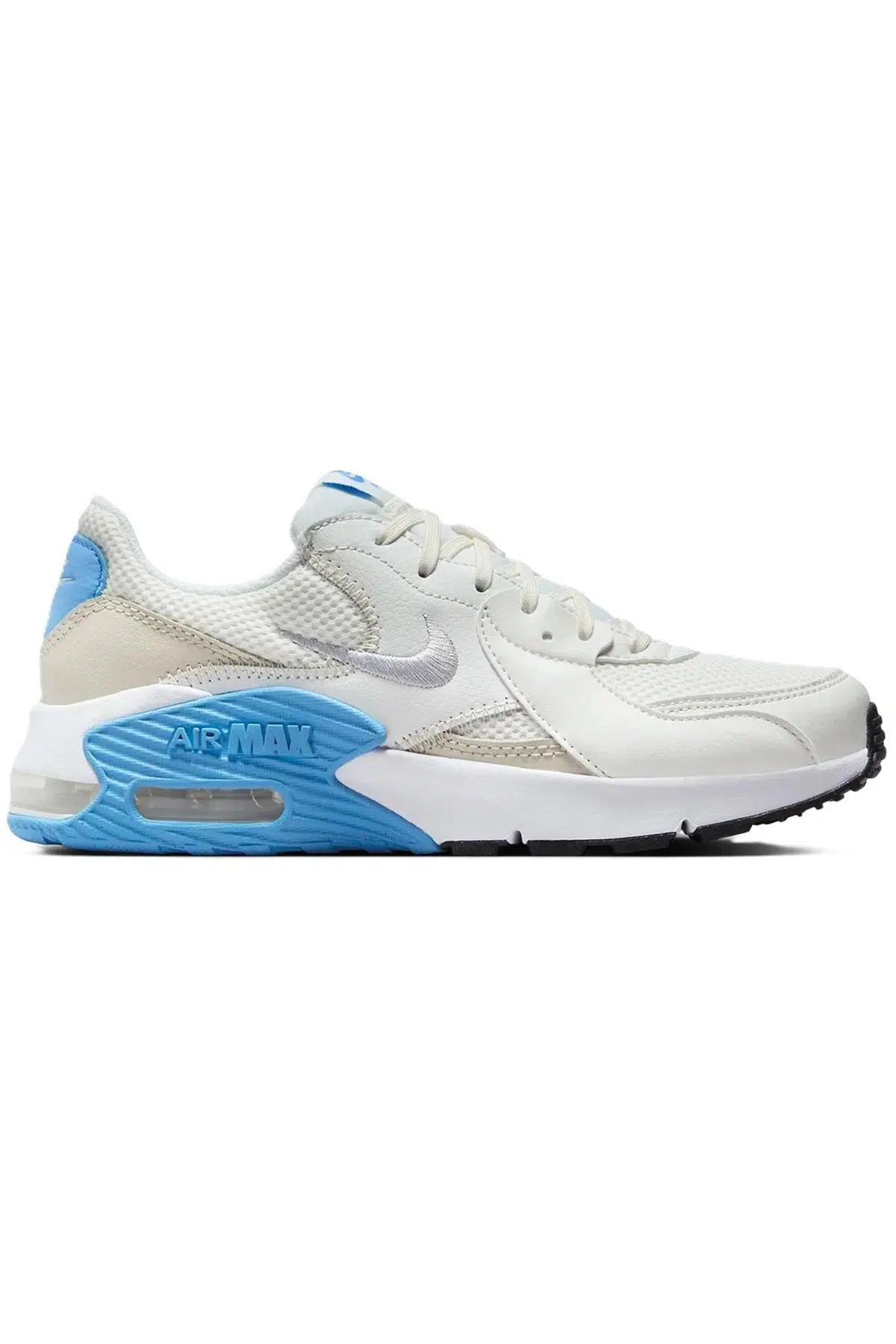 Nike Air Max Excee Leather Sneaker Hakiki Deri Günlük Spor Ayakkabı Krem Mavi