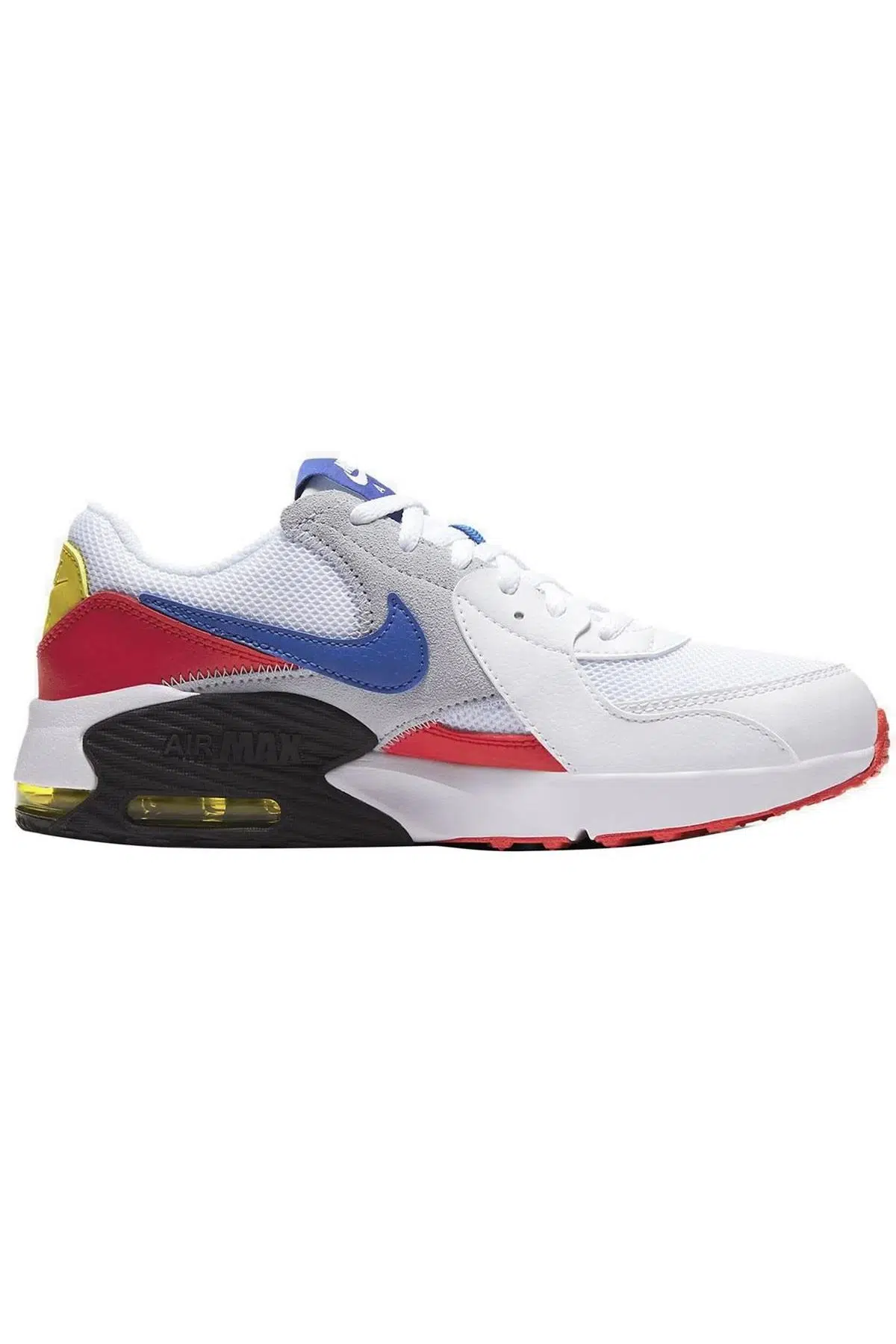 Nike Air Max Excee Lether Sneaker Hakiki Deri Günlük Spor Ayakkabı Beyaz Kırmızı Mavi