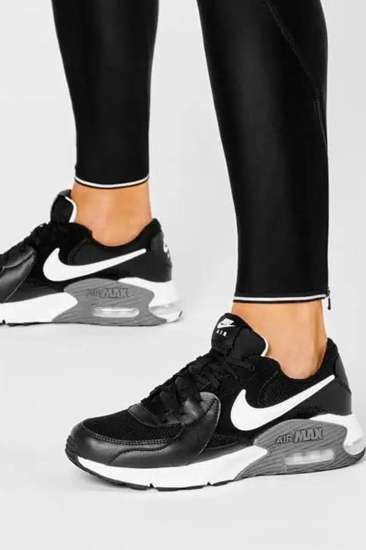 Nike Air Max Excee Mens Leather Sneaker Hakiki Deri Siyah Spor Ayakkabı