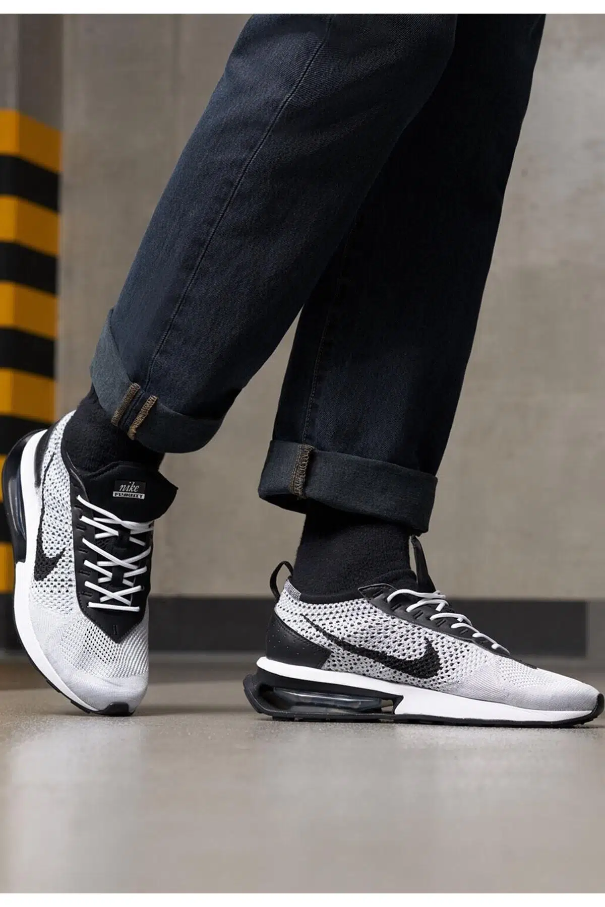 Nike Air Max Flyknit Racer Örgü Saya Gri Yürüyüş Koşu Ayakkabısı
