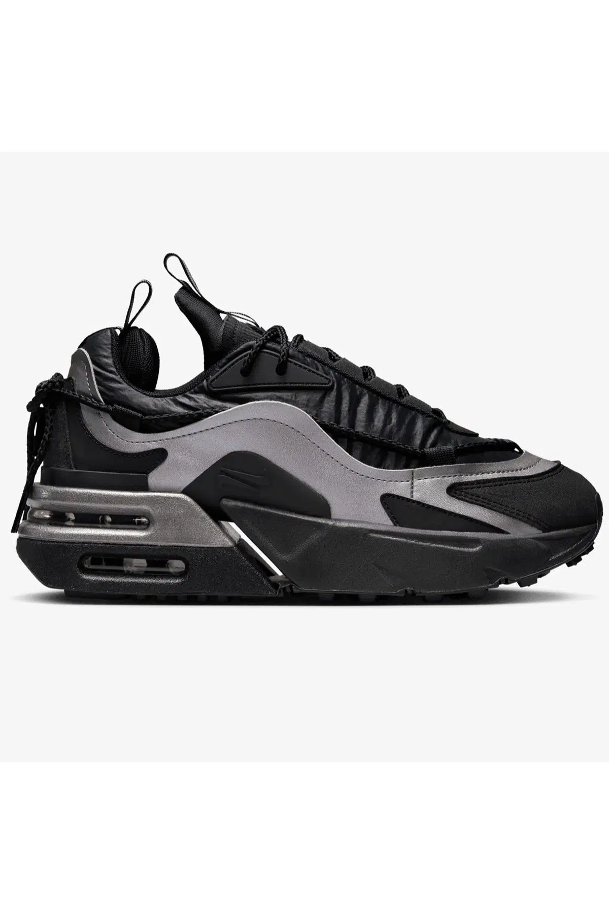 Nike Air Max Furyosa Sneaker Black Platform Taban 4cm Kadın Günlük Spor Ayakkabı Siyah