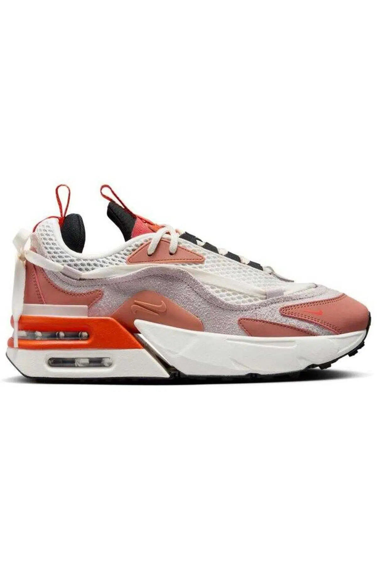 Nike Air Max Furyosa Sneaker White Platform Taban 4cm Kadın Günlük Spor Ayakkabı Krem Turuncu