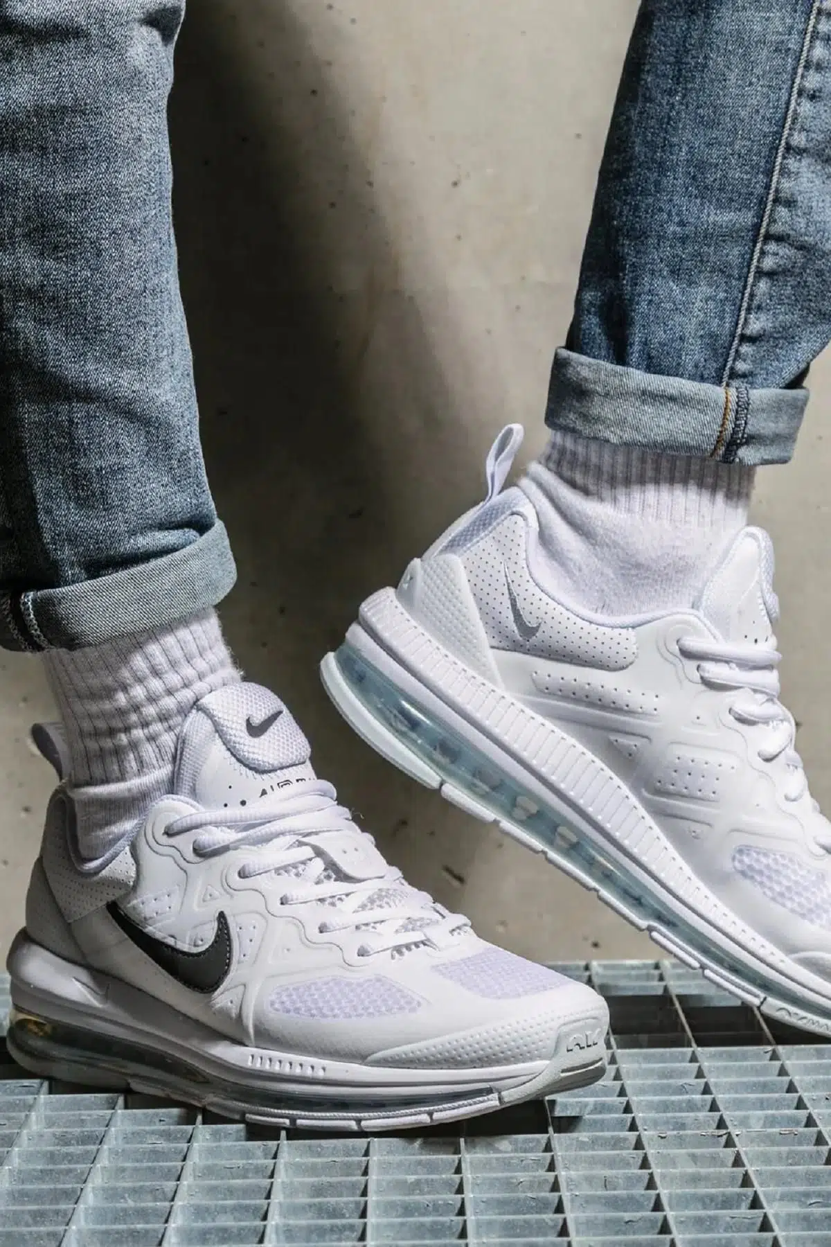Nike Air Max Genome Sneakar Mens Günlük Spor Ayakkabı Beyaz