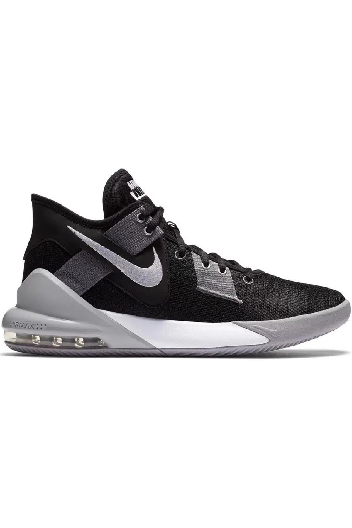 Nike Air Max Impact 2 Basketball Shoes Siyah Beyaz Gri Basketbol Ayakkabısı 