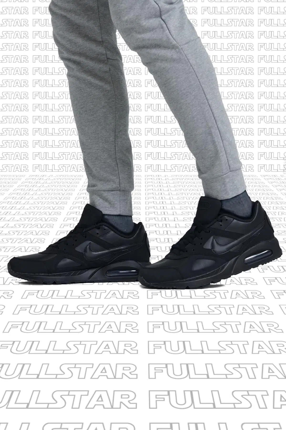 Nike Air Max ivo Leather Sneaker Hakiki Deri Günlük Erkek Spor Ayakkabı Siyah
