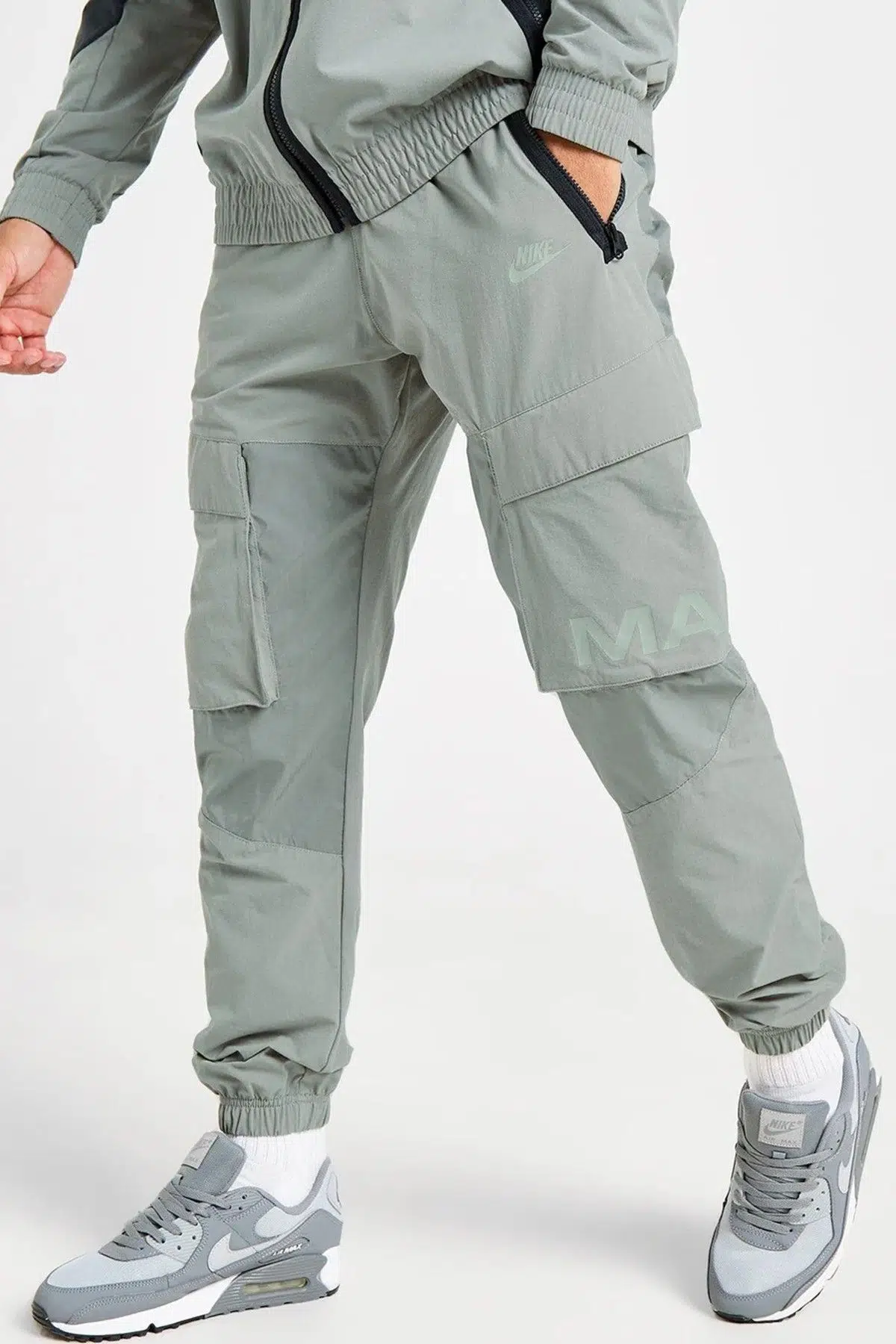 Nike Sportswear Air Max Woven Cargo Pant Erkek Kargo Cepli Lastik Paçalı Dokuma Eşofman Altı Haki