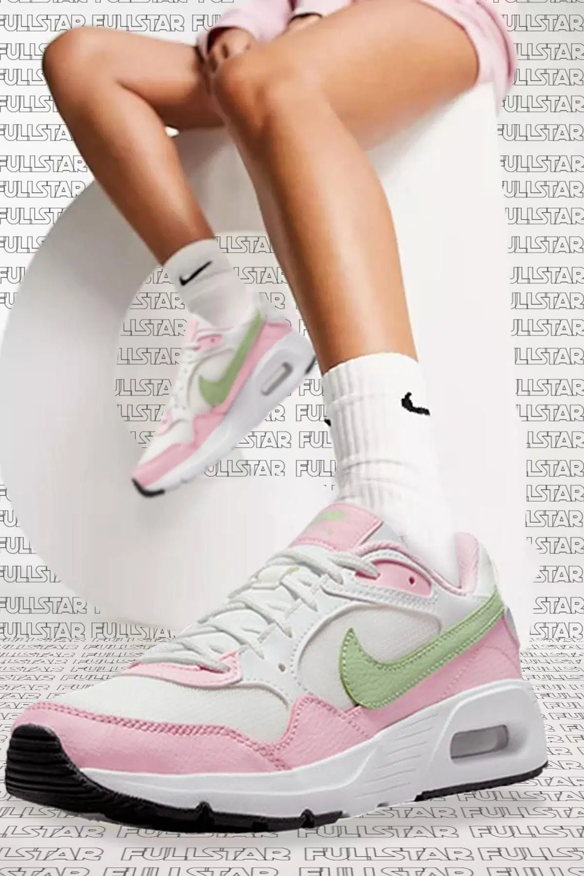Nike Air Max SC G. S. Leather Sneaker Hakiki Deri Tekstil Pembe Spor Ayakkabı