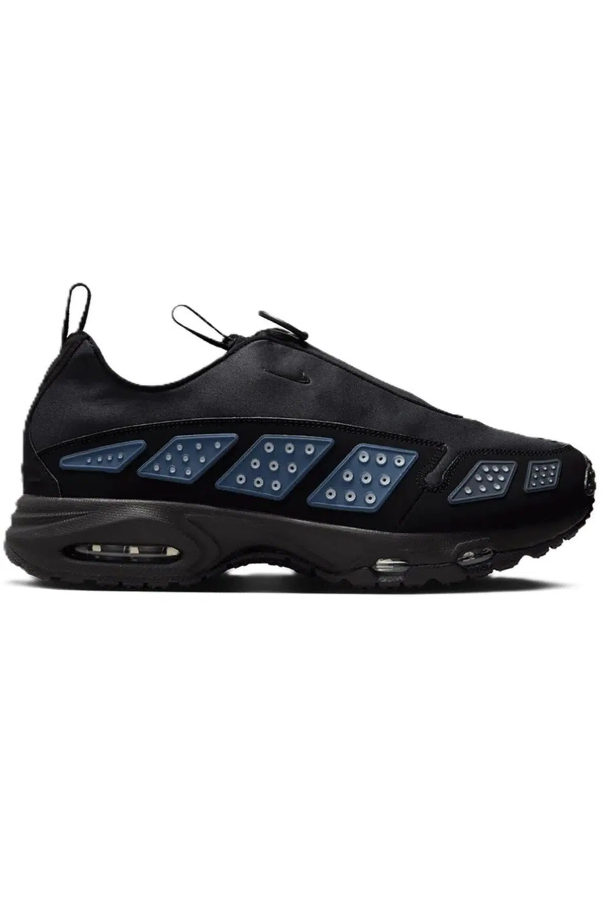 Nike Air Max SNDR ''Black Metallic Silver''Fermuar Detaylı Gizli Bağcıklı Reflektörlü Günlük Spor Ayakkabı Siyah