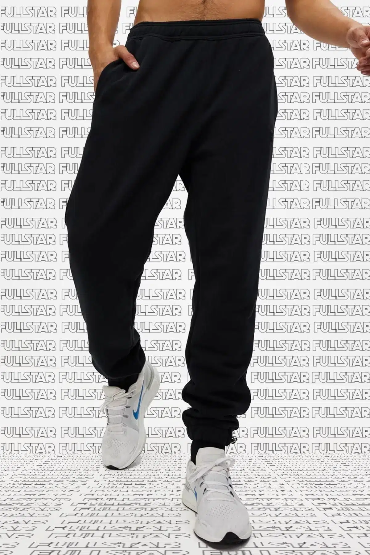 Nike Air Men French Terry Jogger Loose Fit Black Bol Kesim Eşofman Altı Siyah