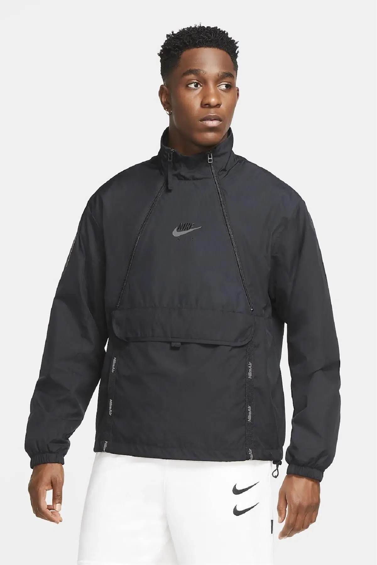 Nike Air Siyah Spor Ceket Loose Fit