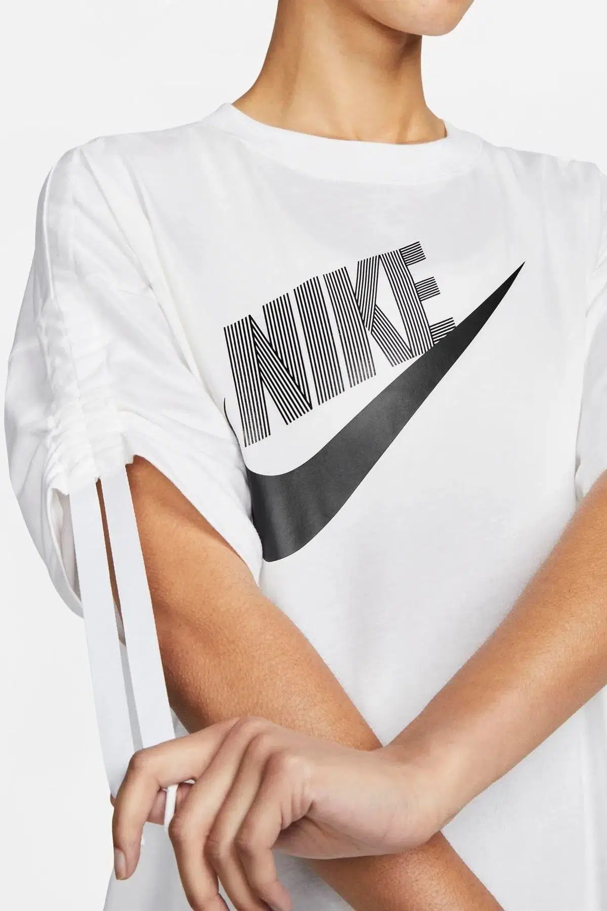 Nike Sportswear Dance Oversize Womens Tee Kadın Oversize Tişört Beyaz