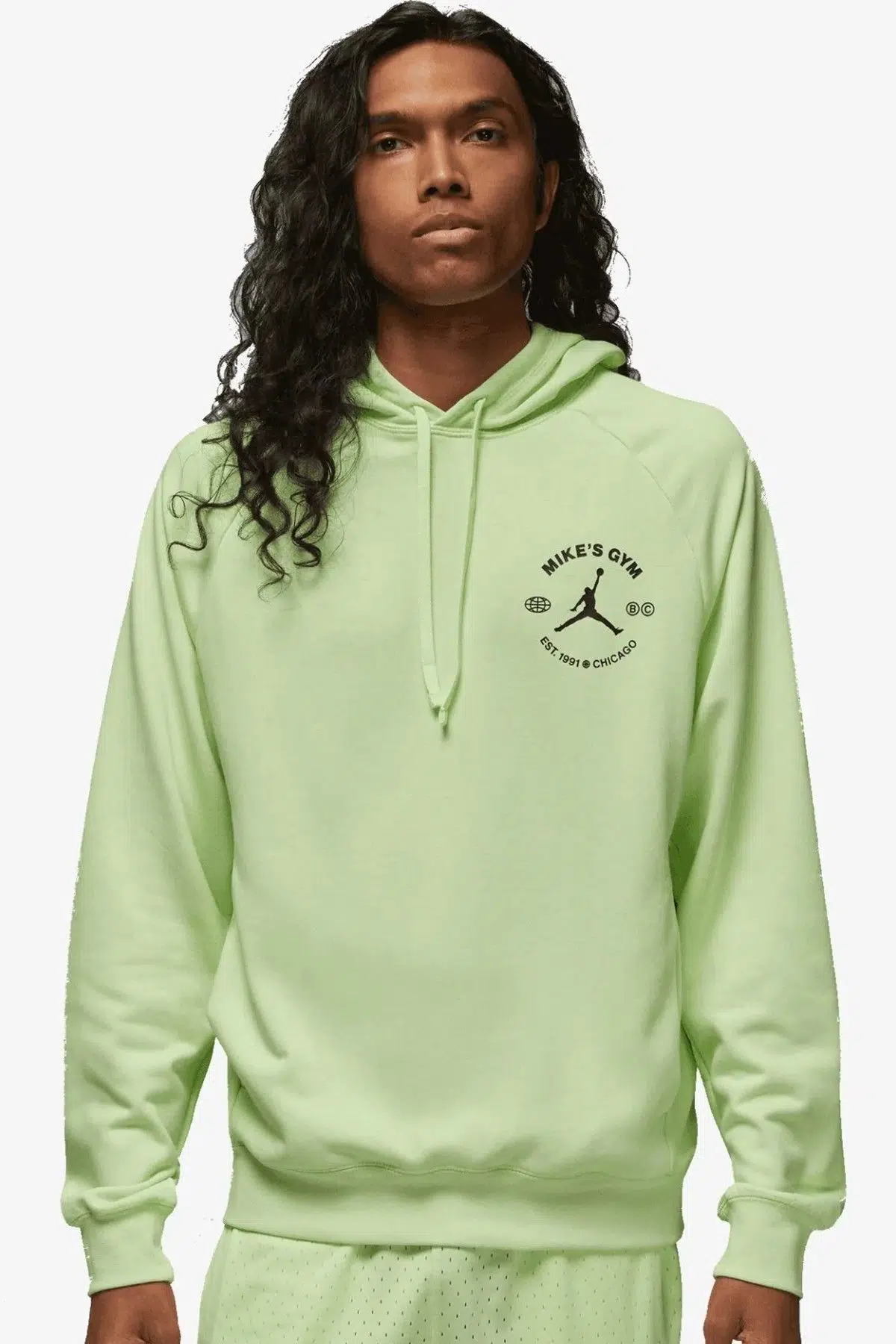 Nike Jordan Dri Fit Sport BC Men's Fleece Hoodie Erkek Kapüşonlu Sweatshirt Yeşil