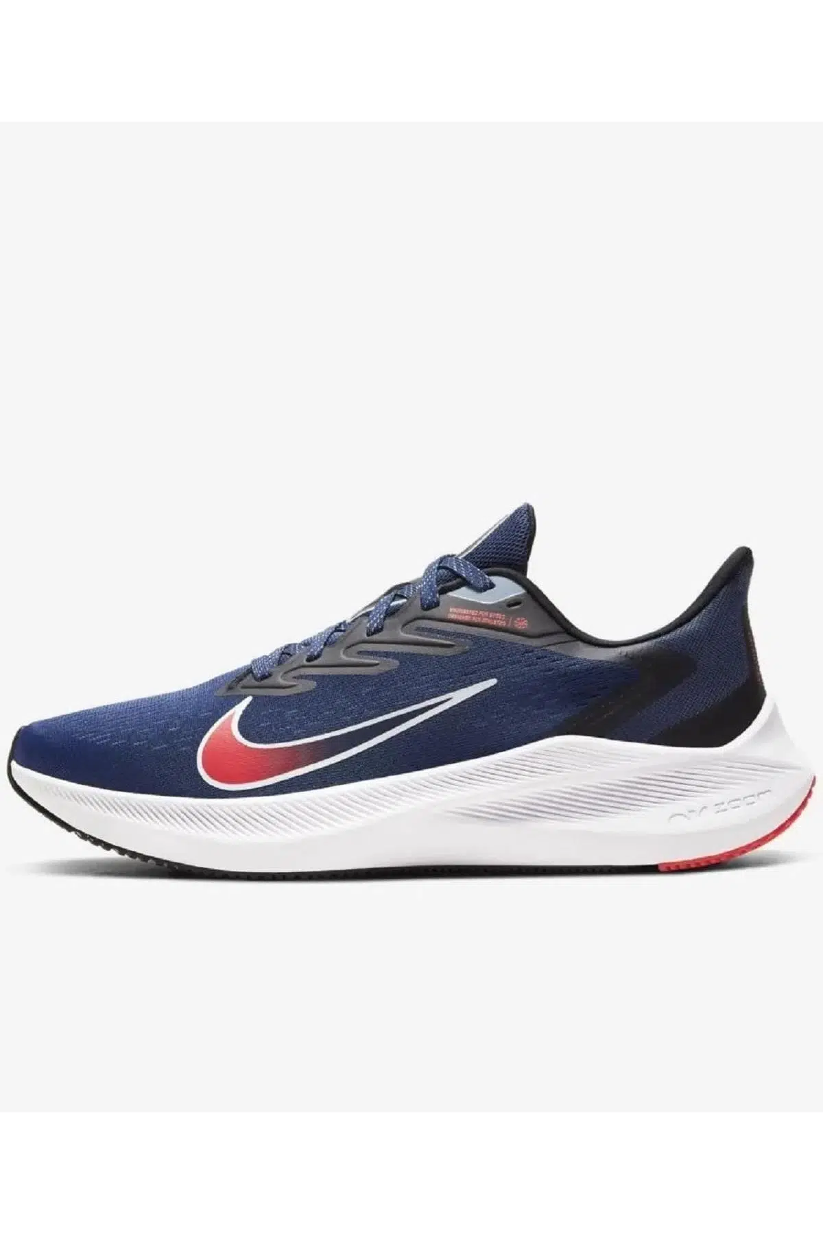 Nike Air Zoom Winflo 7 Erkek Yürüyüş Koşu Ayakkabısı Lacivert 