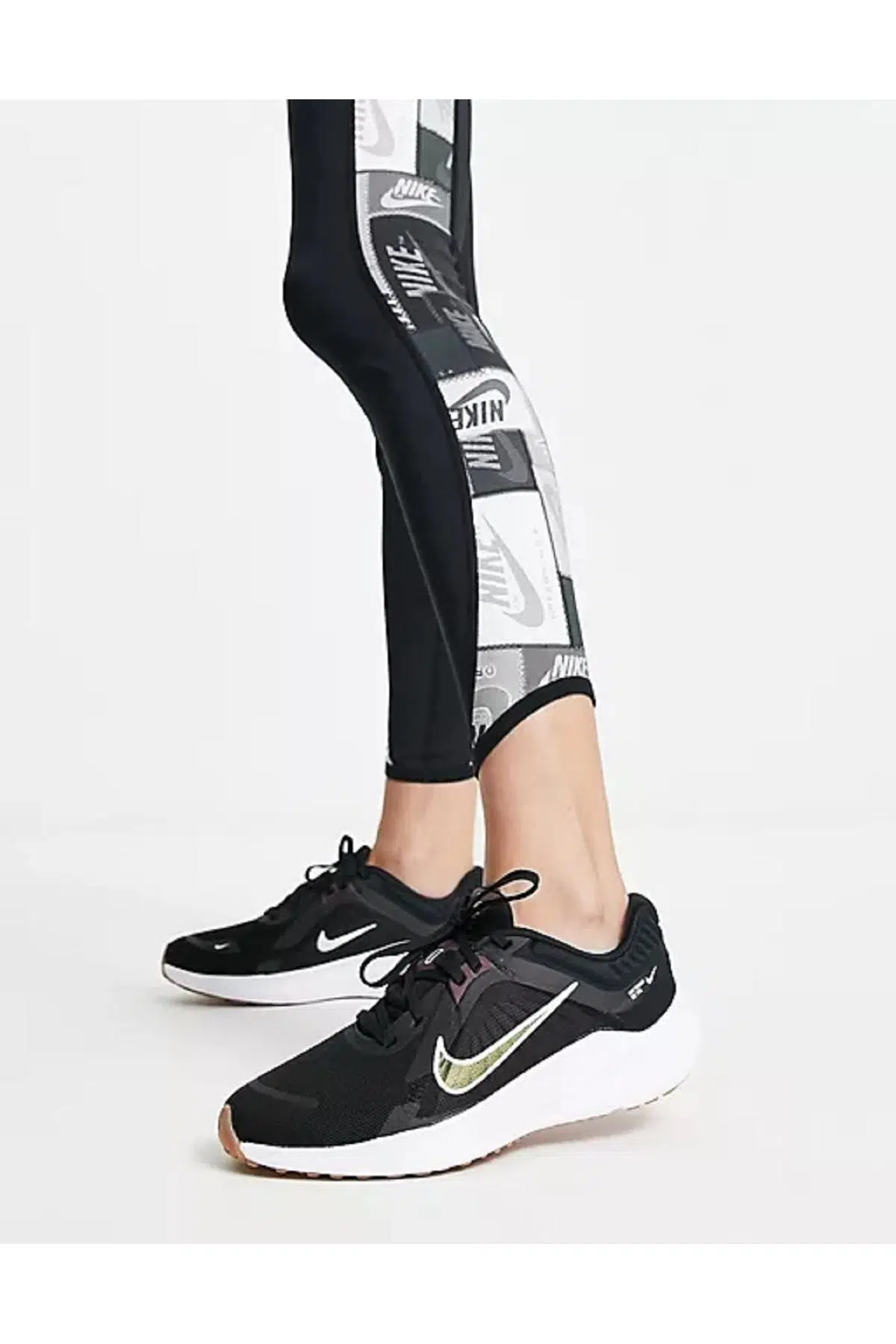 Nike Quest 5 Walk Running Shoes Black Green Siyah Yürüyüş Koşu Ayakkabısı