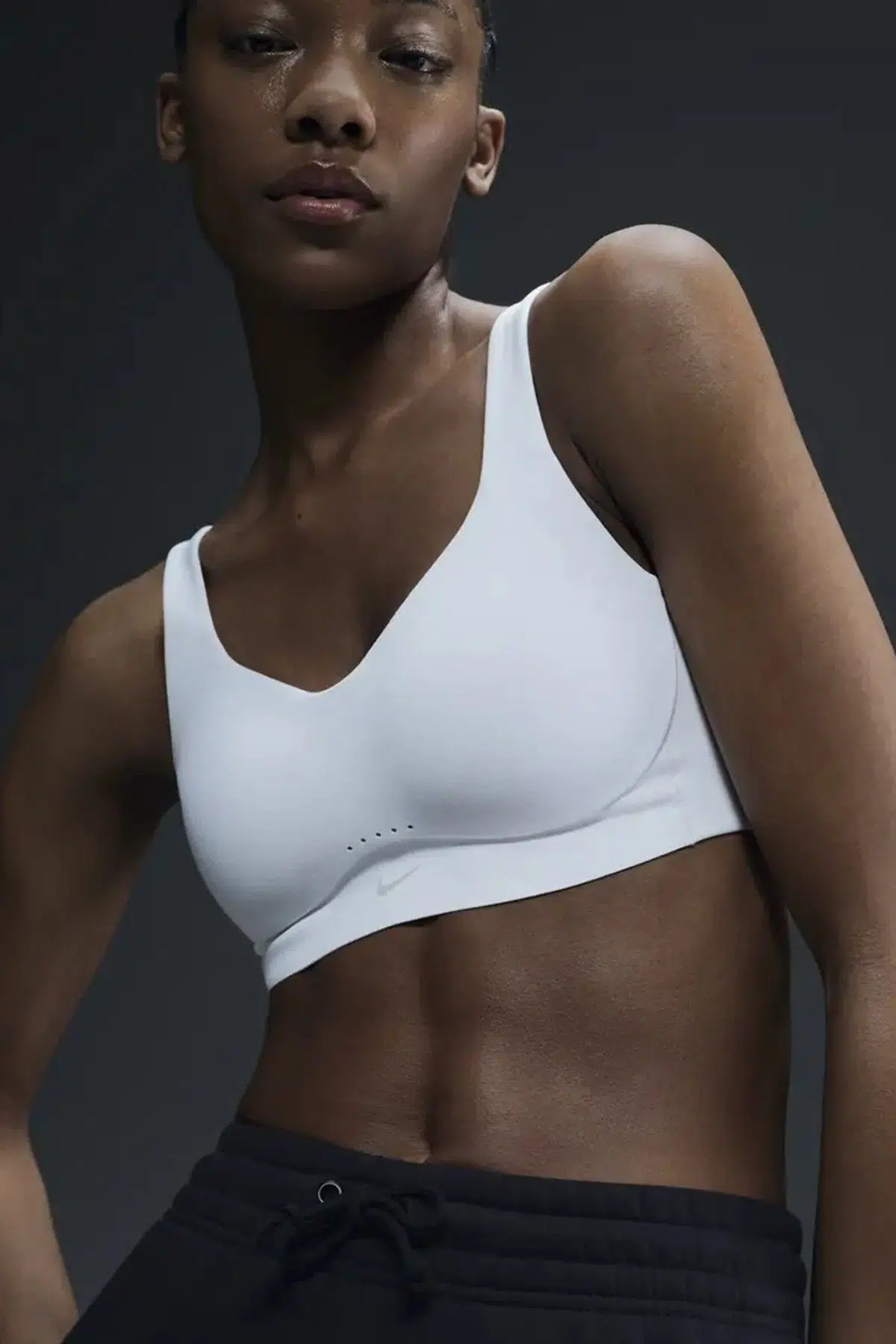 Nike Alate High Support Women's Padded Convertible Sports Bra Kadın Pedli Spor Sütyen Bra Beyaz