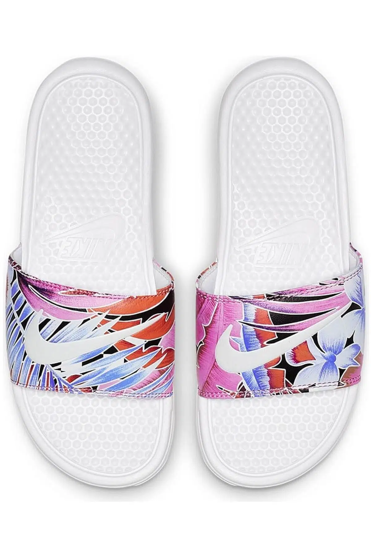 Nike Benassi JDI Flowers Printed Çiçek Baskılı Kadın Terlik