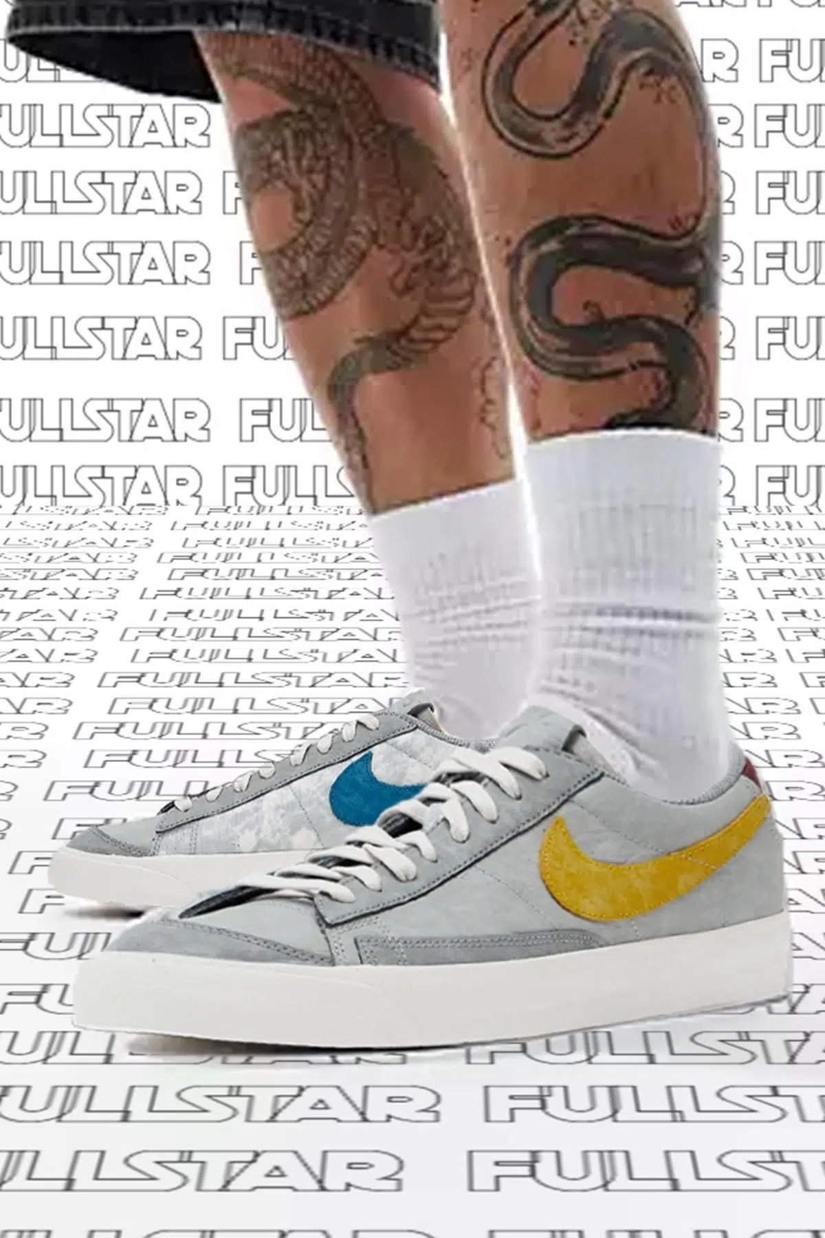 Nike Blazer Low '77 Leather Sneaker Hakiki Deri Günlük Spor Ayakkabı Ayakkabı Gri